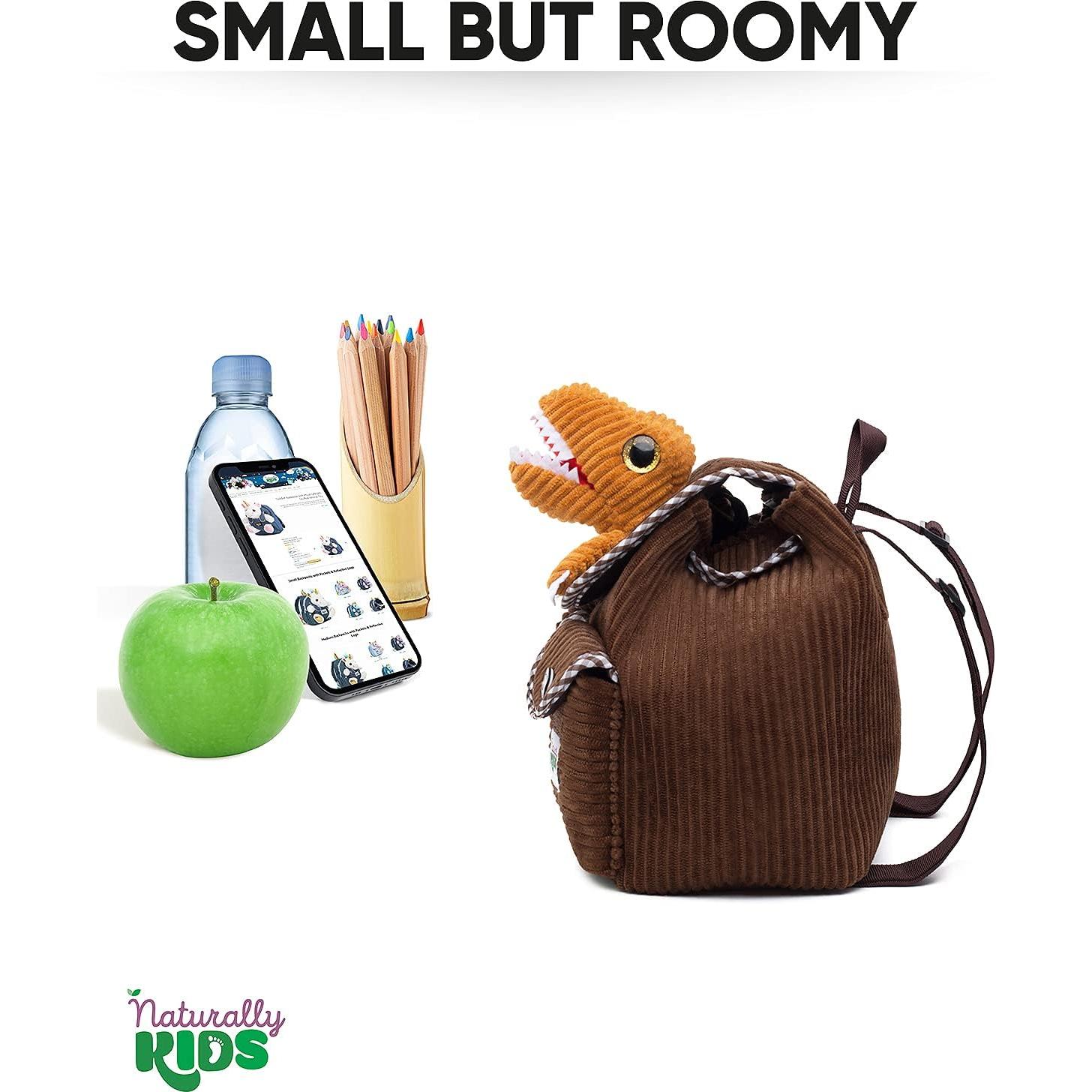 Mochila Dinosaurio Naturally Kids 17,78x15,24 cm para Niños