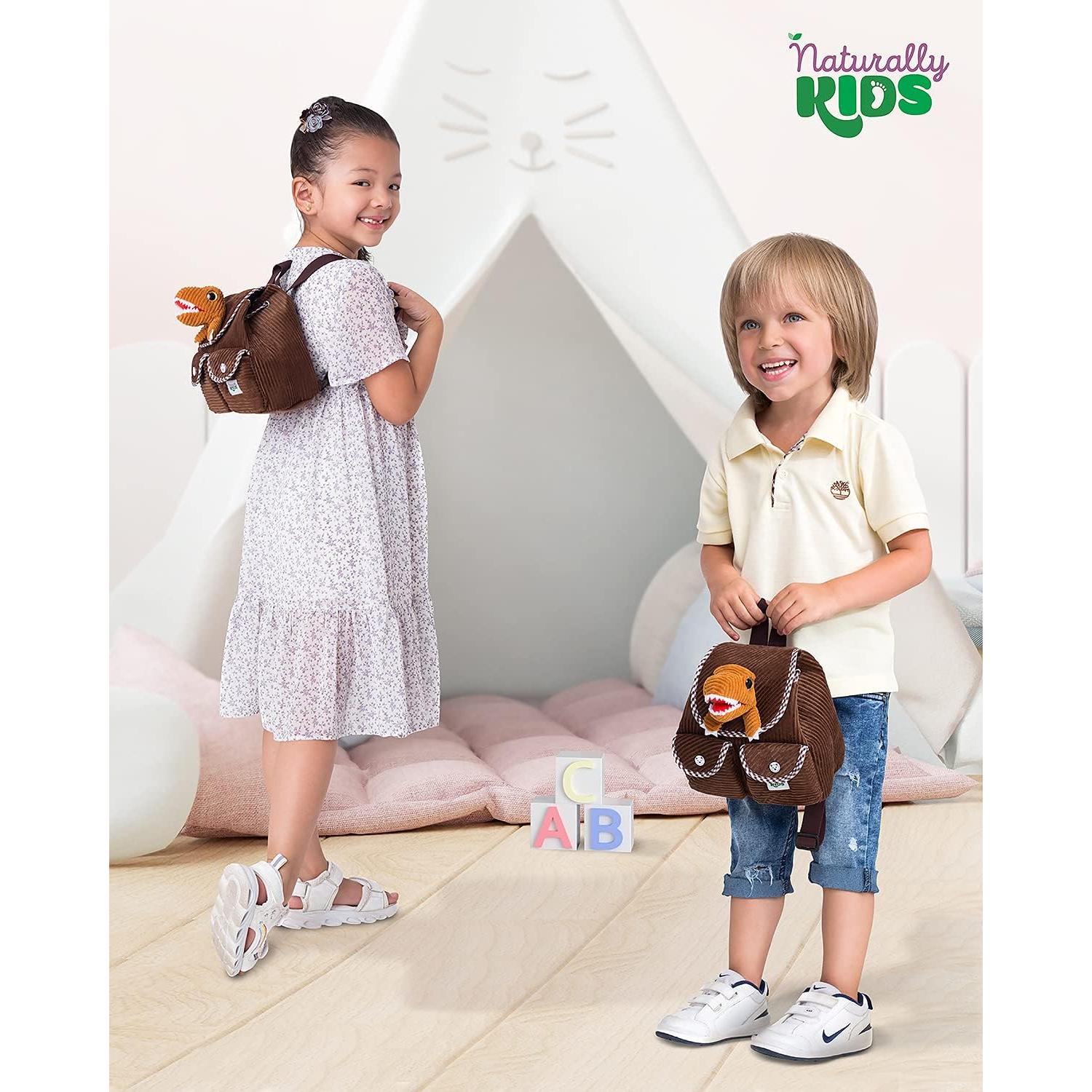 Mochila Dinosaurio Naturally Kids 17,78x15,24 cm para Niños