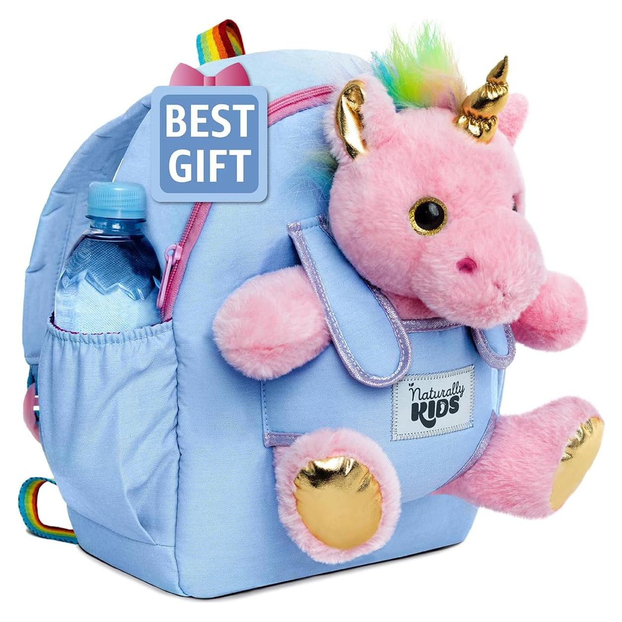 Mochila Unicornio Rosa Naturally KIDS 29x25x9 cm para Niñas