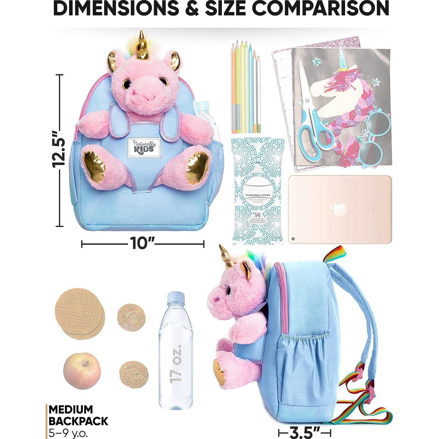 Mochila Unicornio Rosa Naturally KIDS 29x25x9 cm para Niñas