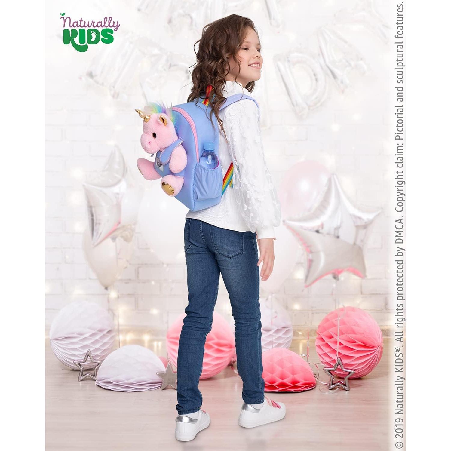 Mochila Unicornio Rosa Naturally KIDS 29x25x9 cm para Niñas