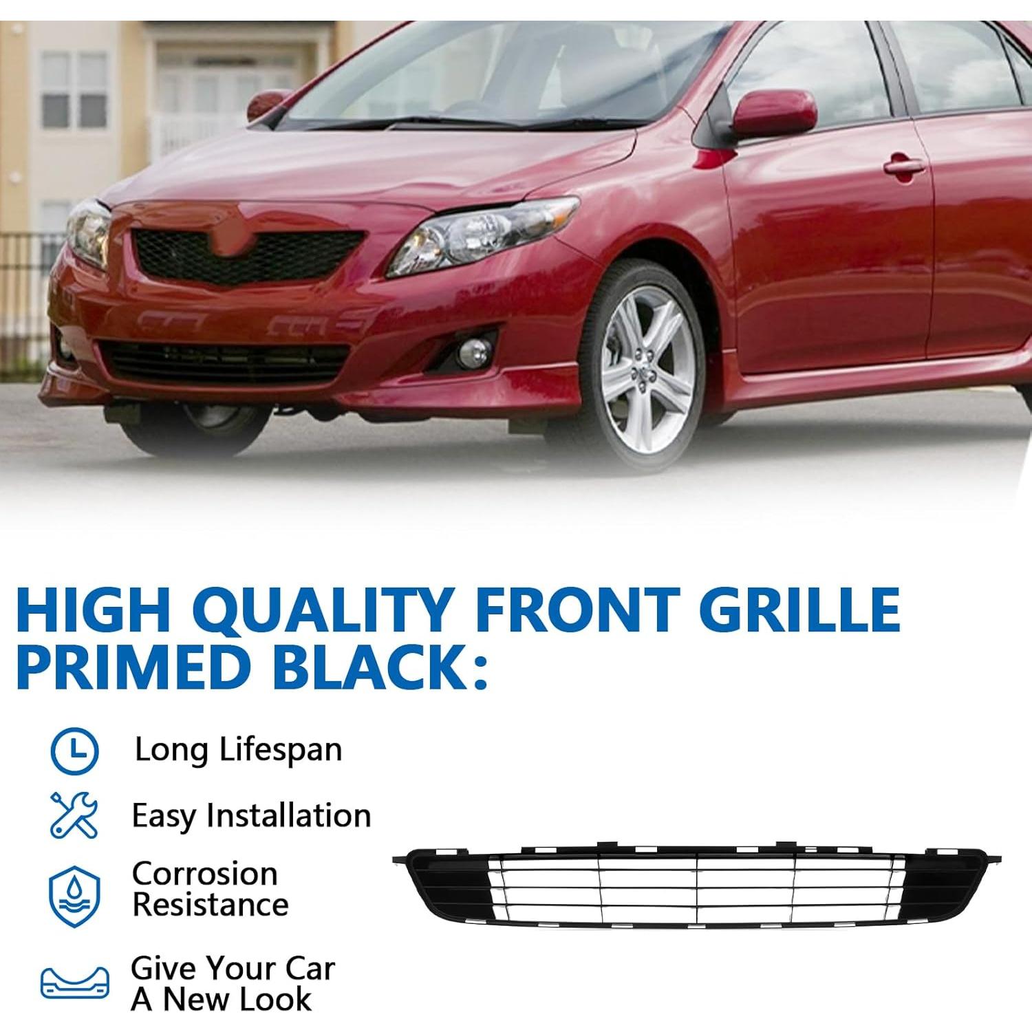 Rejilla Inferior Parachoques Frontal Perfit Liner Toyota Corolla 2009-2010