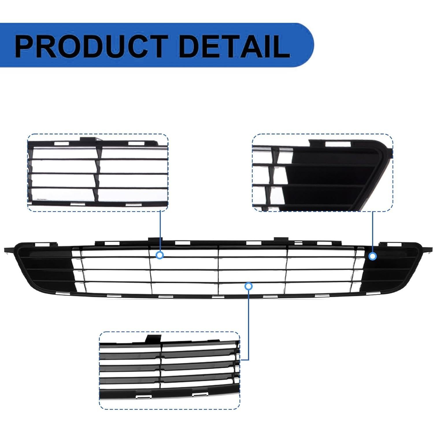 Rejilla Inferior Parachoques Frontal Perfit Liner Toyota Corolla 2009-2010
