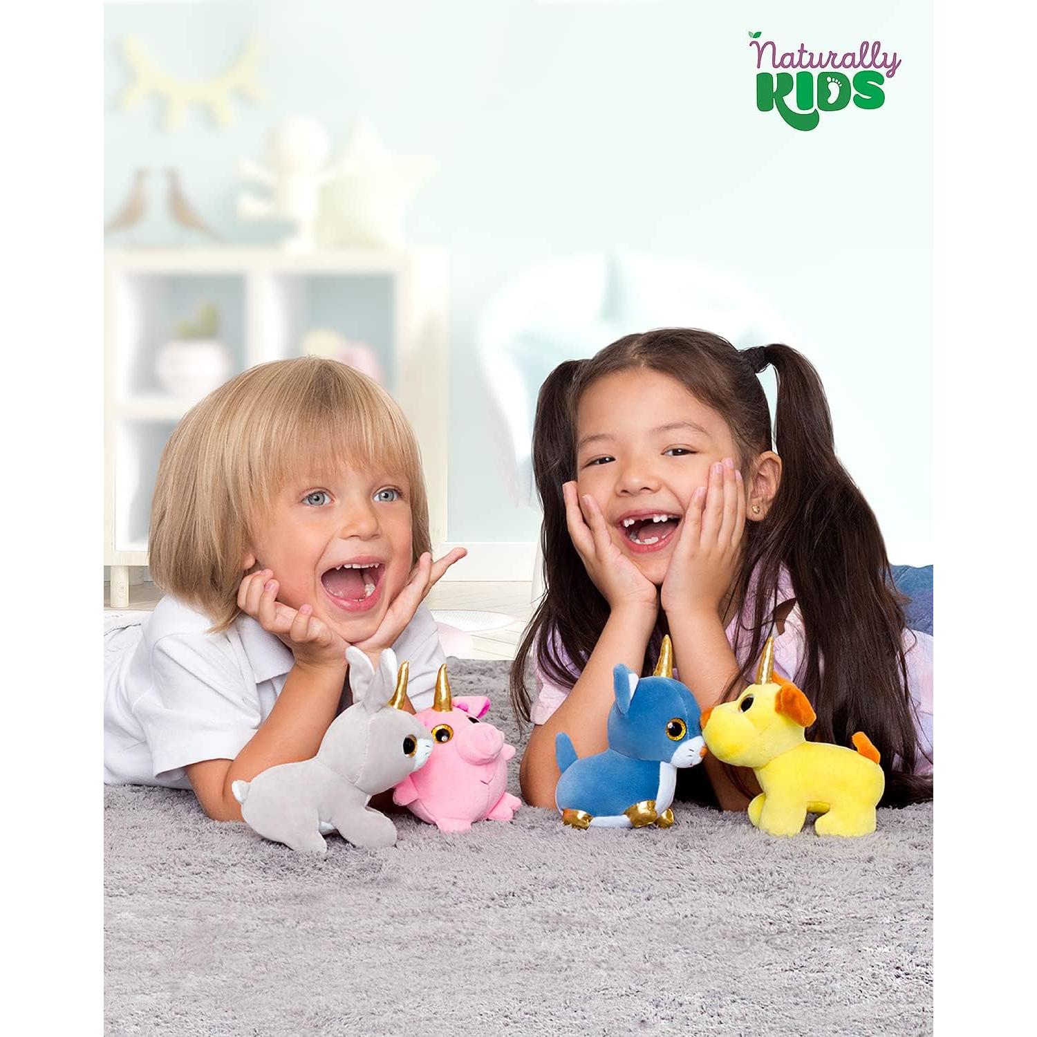 Mochila Unicornio Naturally KIDS con Juguetes 25,4x20,3 cm