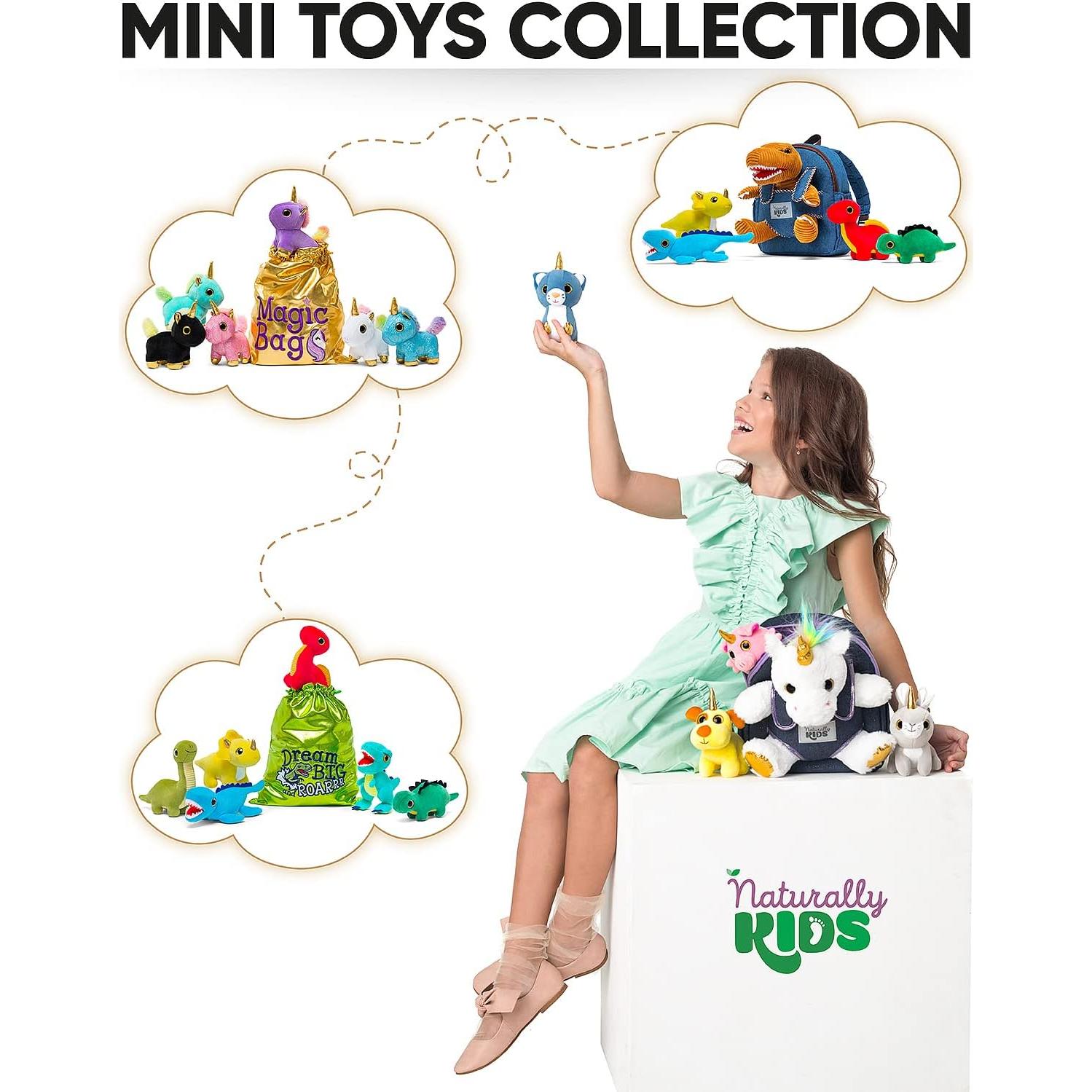 Mochila Unicornio Naturally KIDS con Juguetes 25,4x20,3 cm