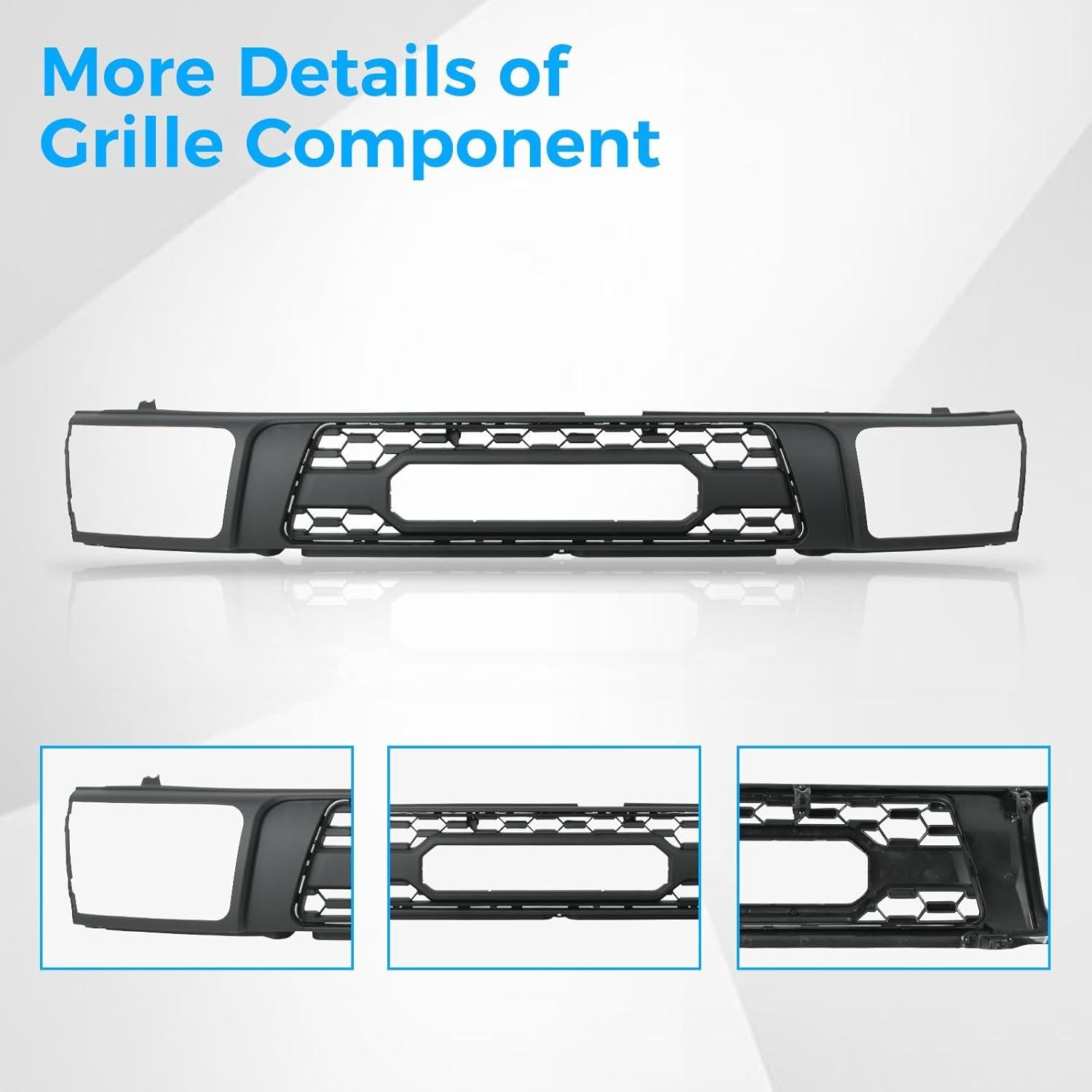 Parrilla Delantera Toyota 4Runner 1992-1995 con 3 Luces LED