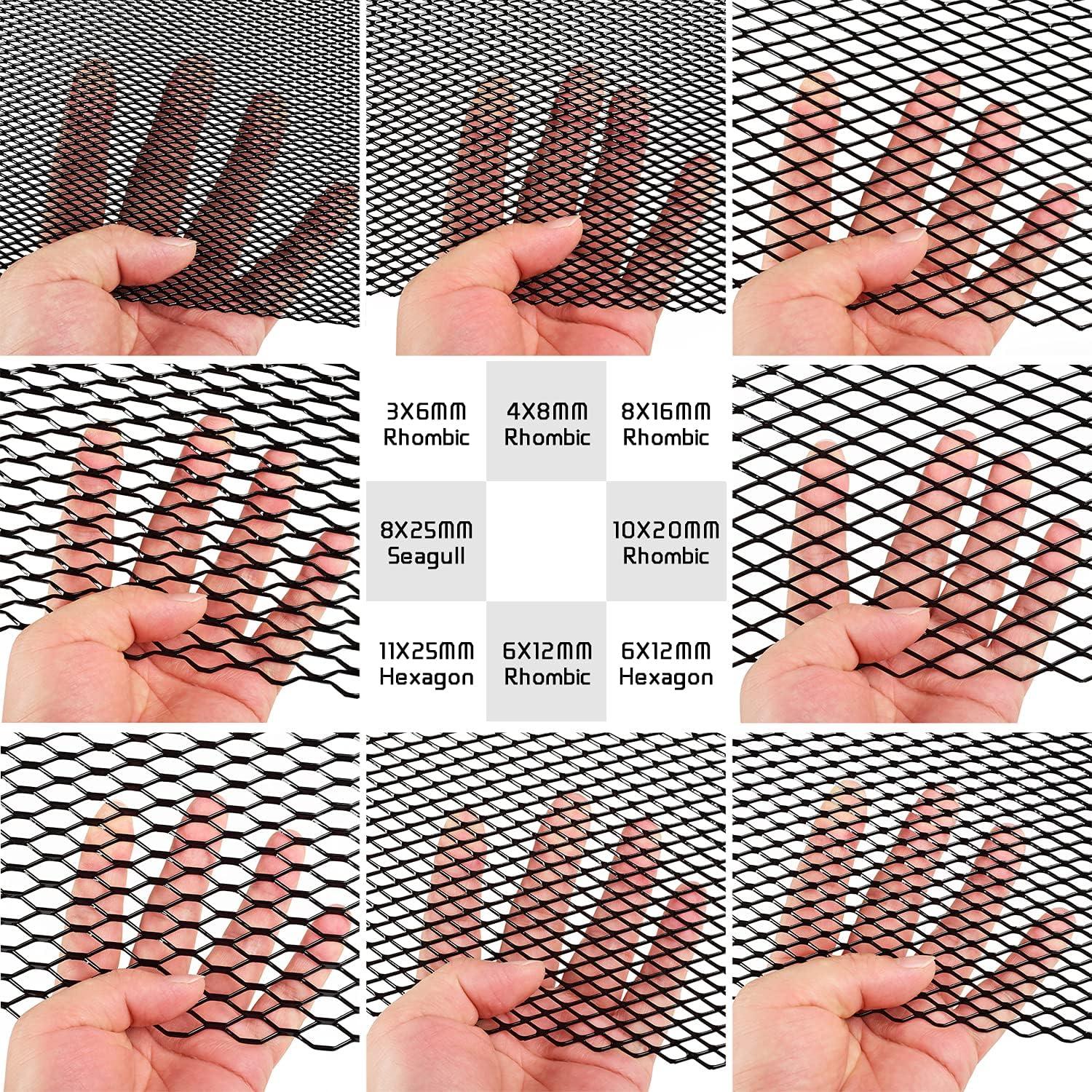 Malla de Parrilla de Coche AggAuto 100x33cm Aluminio Negro