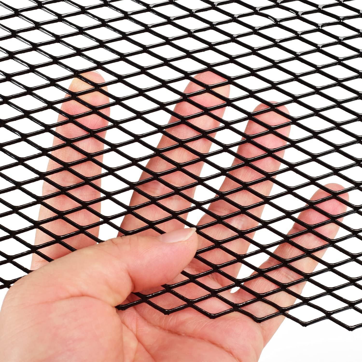 Malla de Parrilla de Coche AggAuto 100x33cm Aluminio Negro