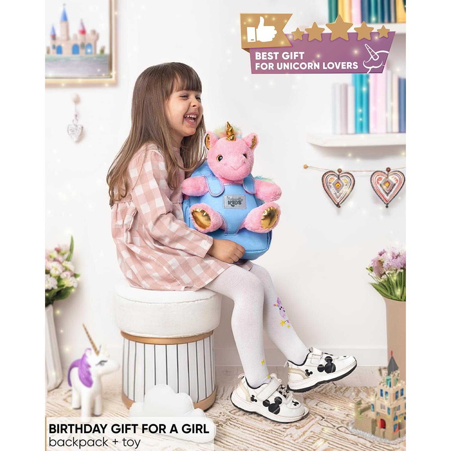 Mochila Unicornio Rosa Naturally KIDS 25x20x8 cm