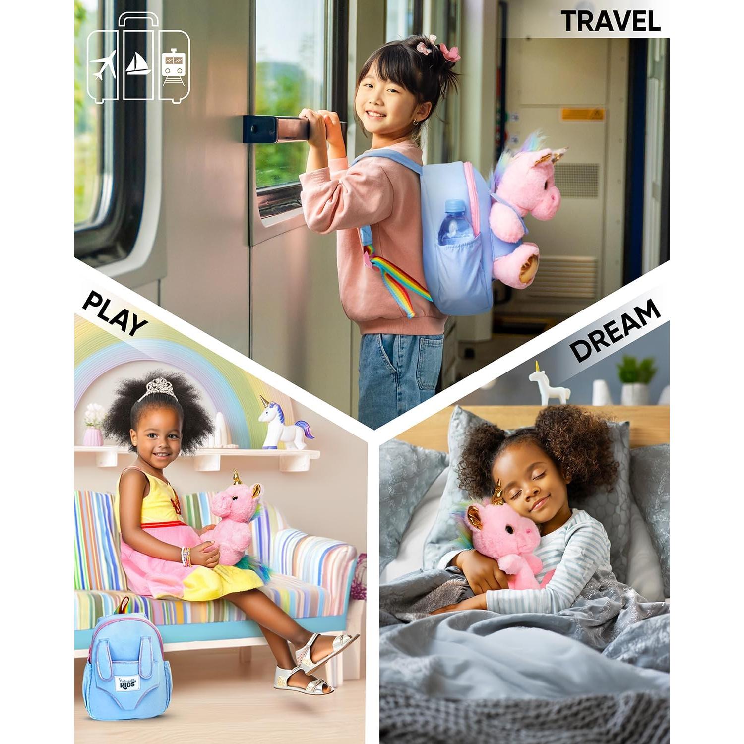 Mochila Unicornio Rosa Naturally KIDS 25x20x8 cm