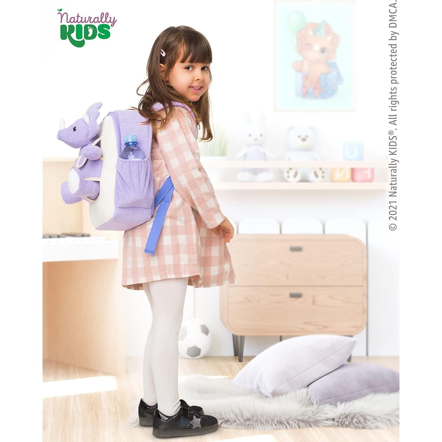 Mochila Triceratops Naturally KIDS para Niñas 2-5 Años
