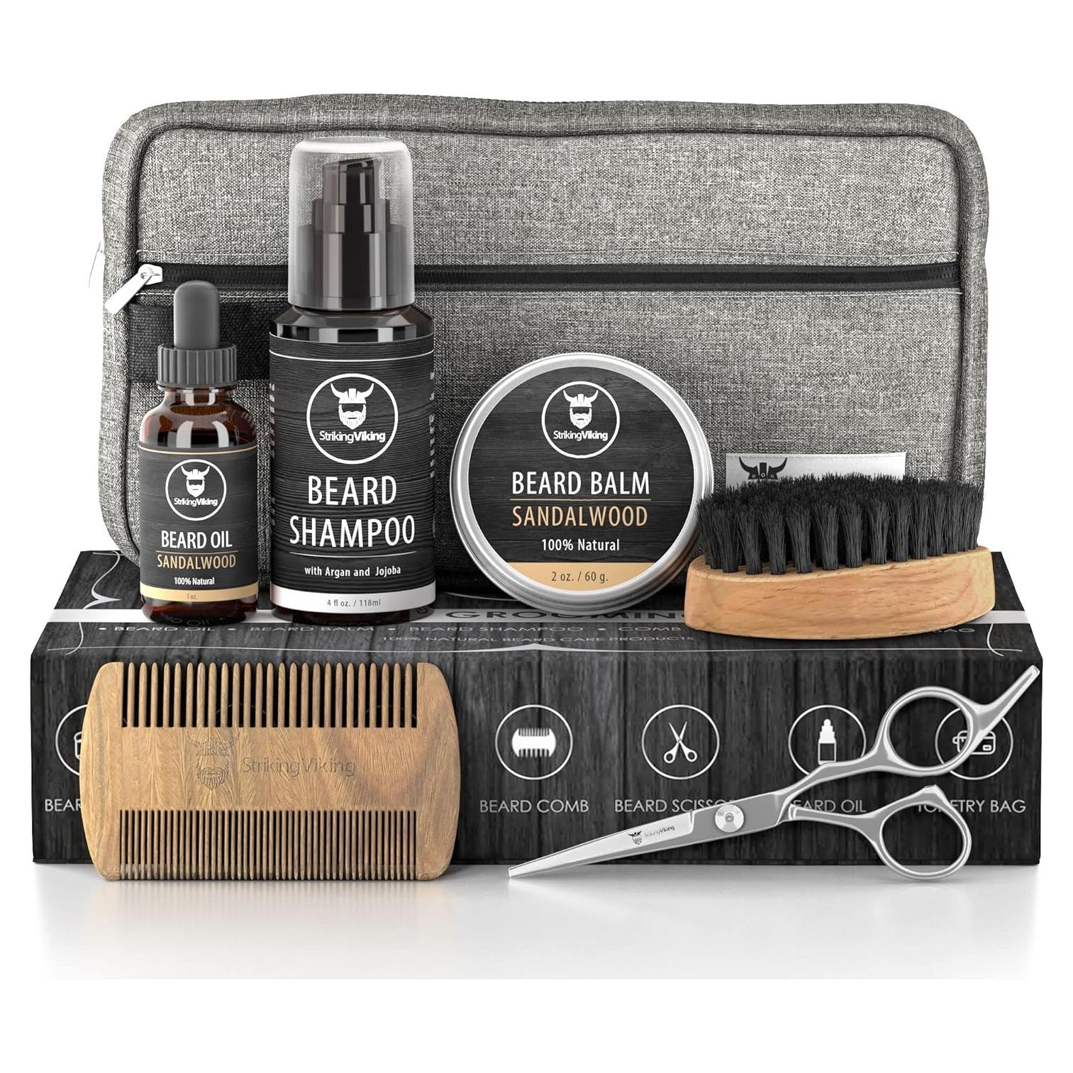 Kit de Aseo Striking Viking - 7 Piezas con Aroma a Sándalo