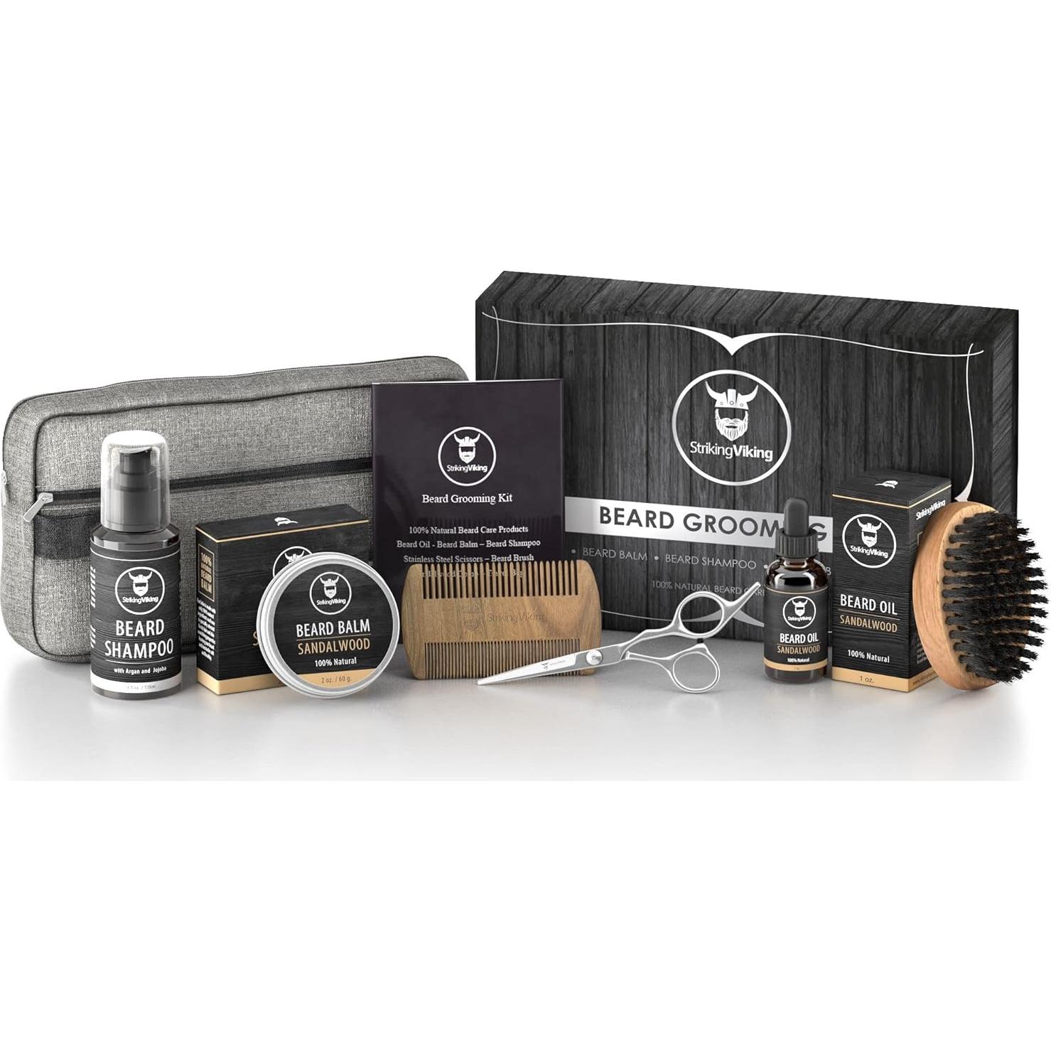 Kit de Aseo Striking Viking - 7 Piezas con Aroma a Sándalo