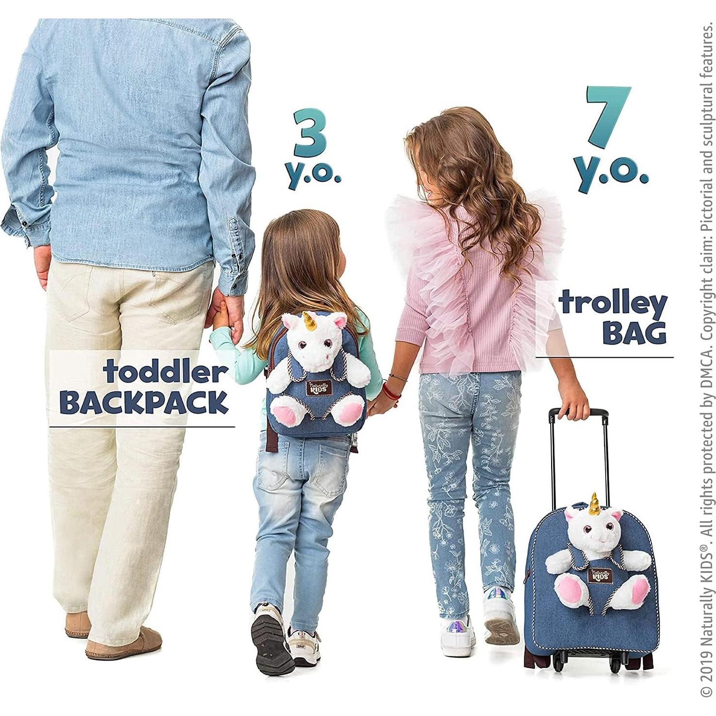 Mochila Rodante Unicornio Naturally KIDS 31.75x27.94cm