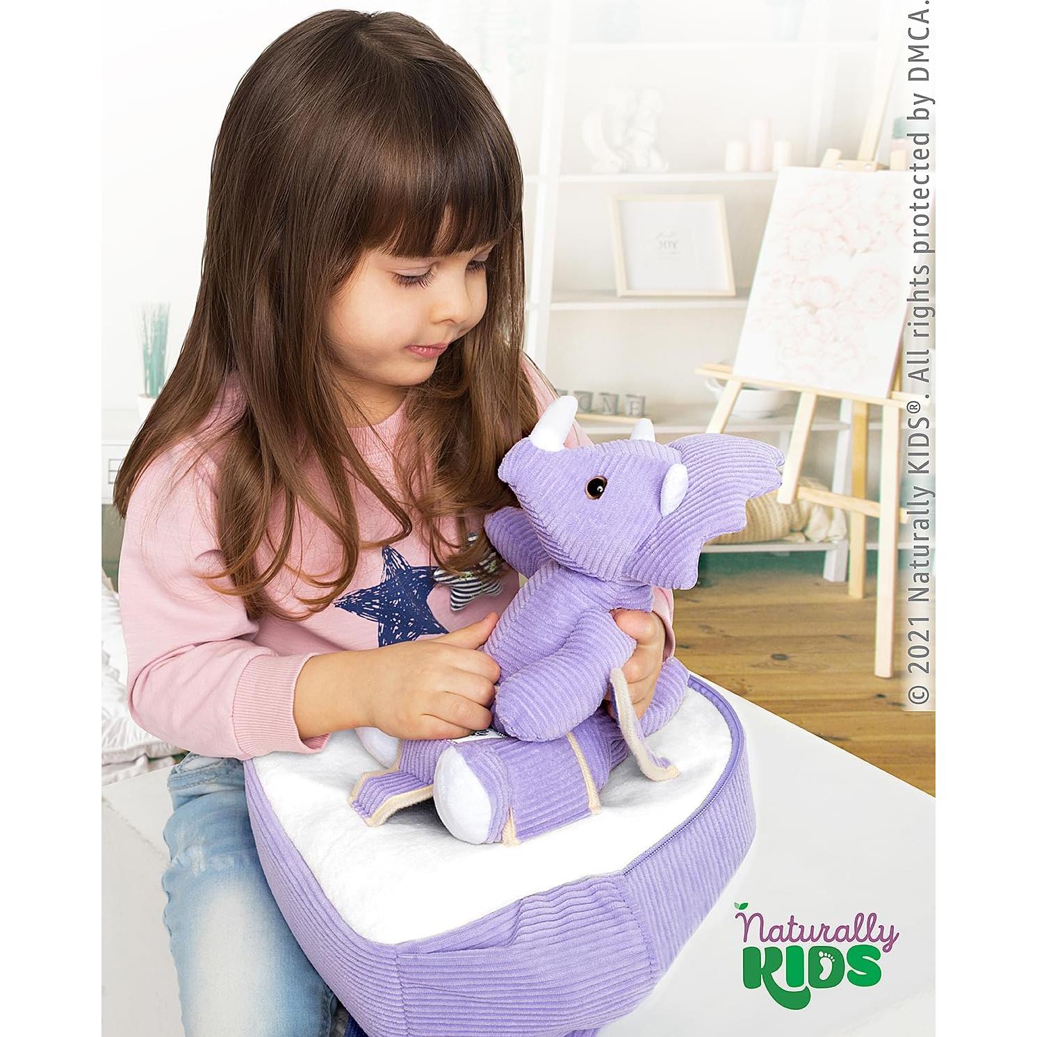 Mochila Dinosaurio Triceratops Naturally KIDS 25x20 cm