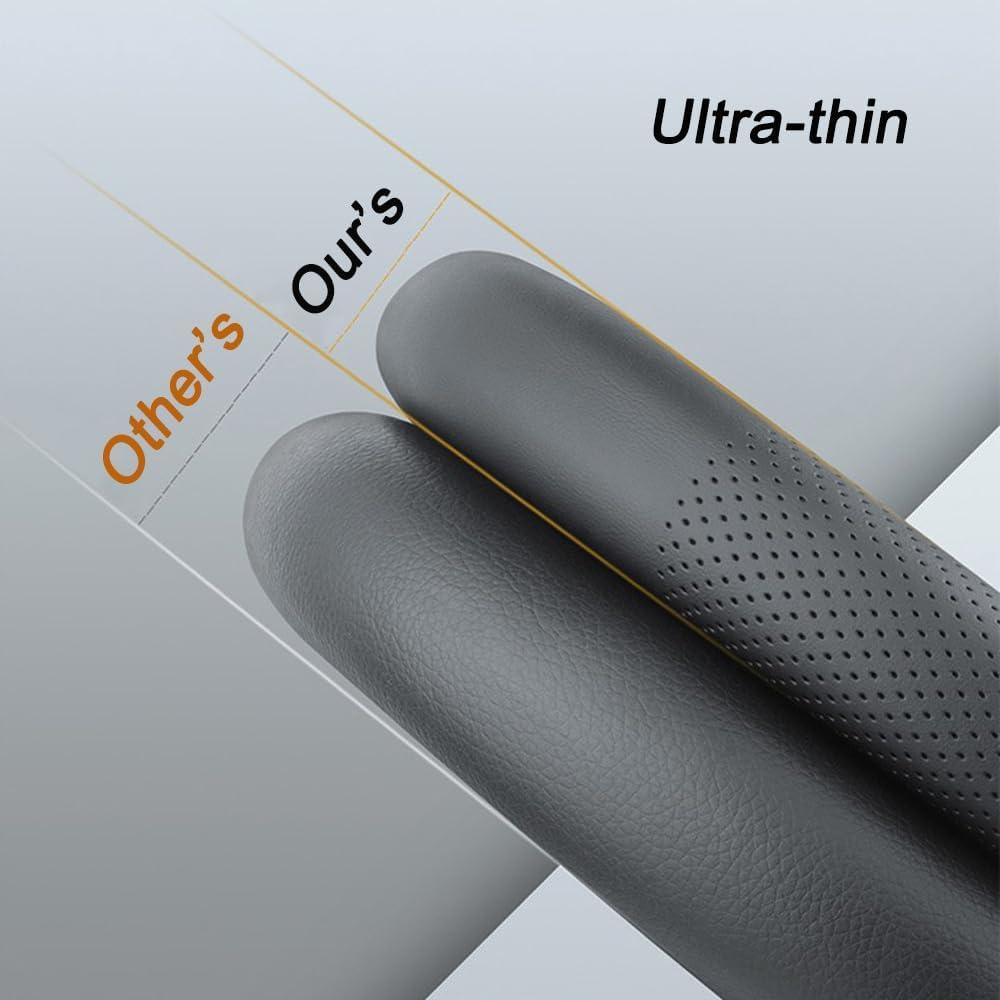 Cubierta de Volante XHRING para Audi 37-38 cm Cuero Negro