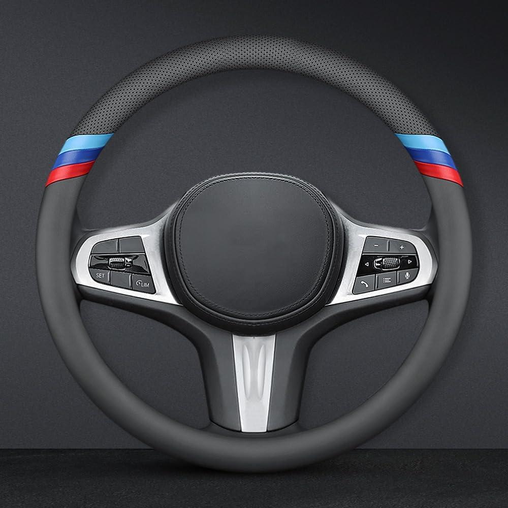 Cubierta de Volante HAOTULE NP-603 de Cuero Nappa para BMW