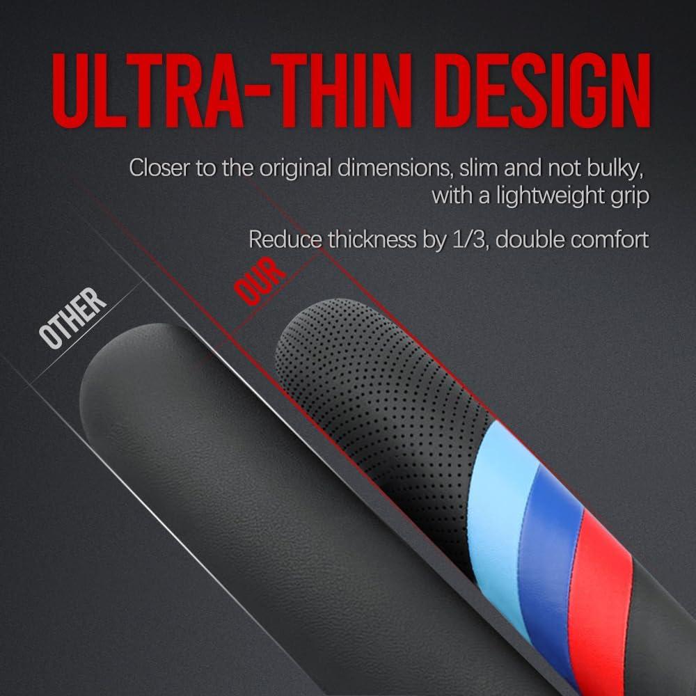 Cubierta de Volante HAOTULE NP-603 de Cuero Nappa para BMW