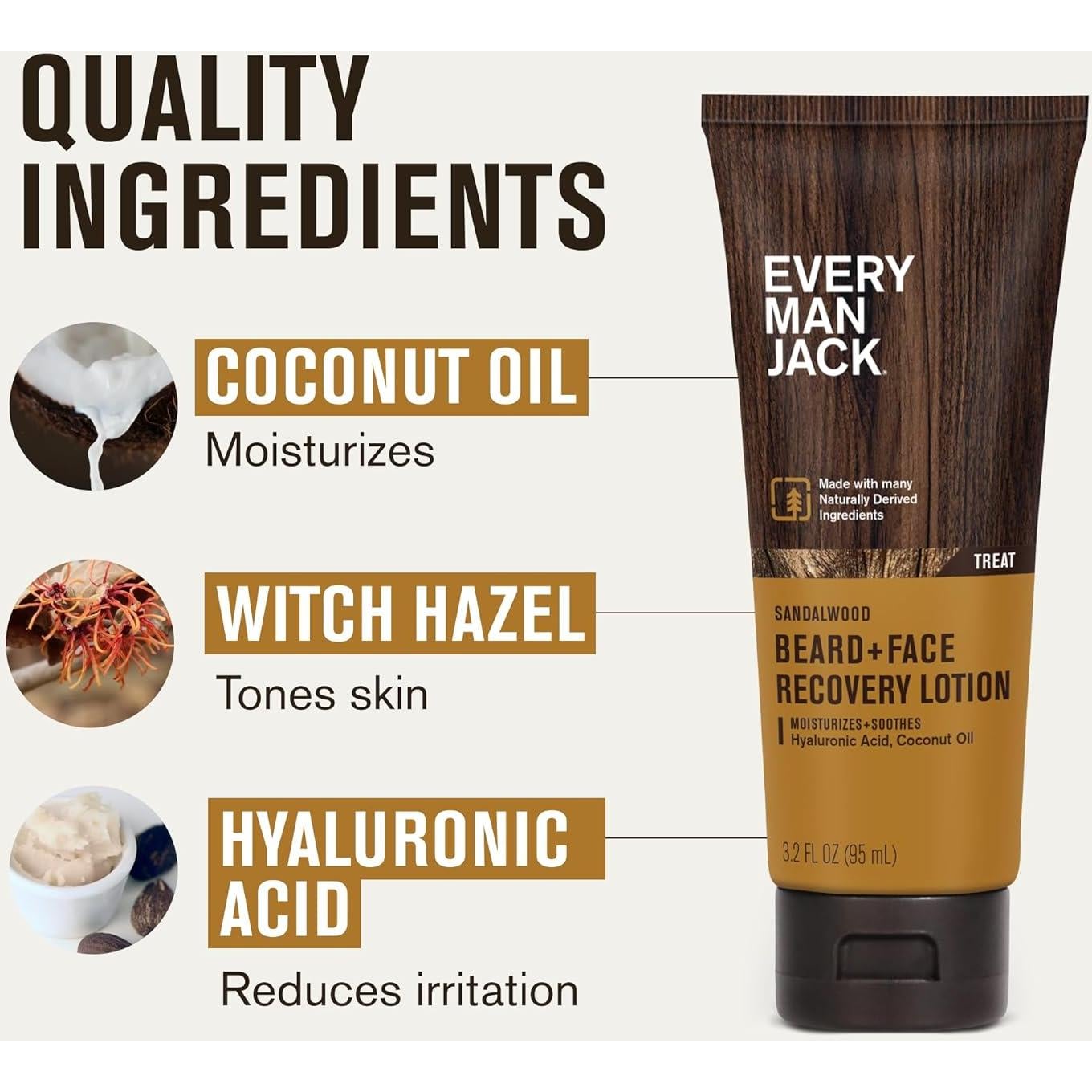 Loción Hidratante para Barba Every Man Jack - 2 Paquetes