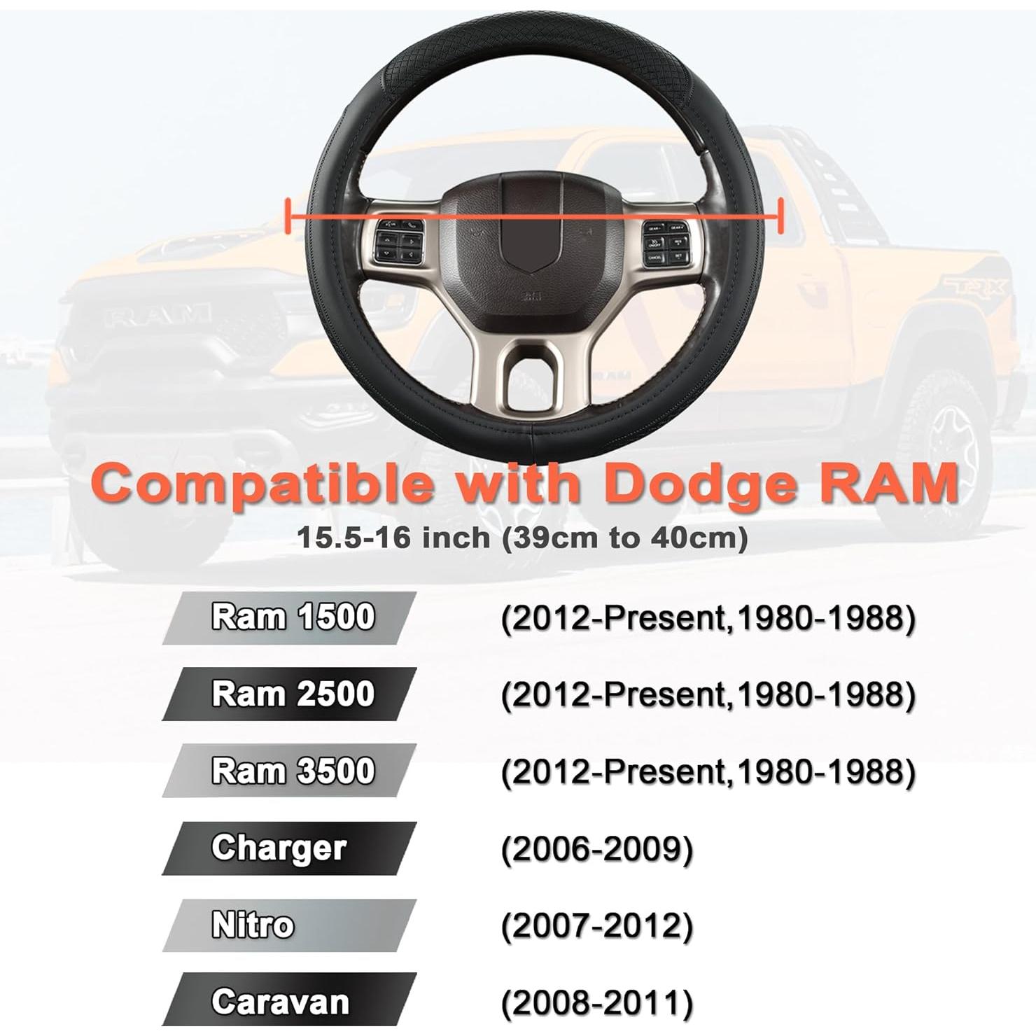 Cubierta de Volante West Llama para Dodge RAM 1500 2500 3500 39-41 cm