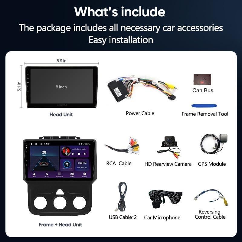 Radio Estéreo Dodge RAM 1500/2500/3500 2013-2018 con GPS