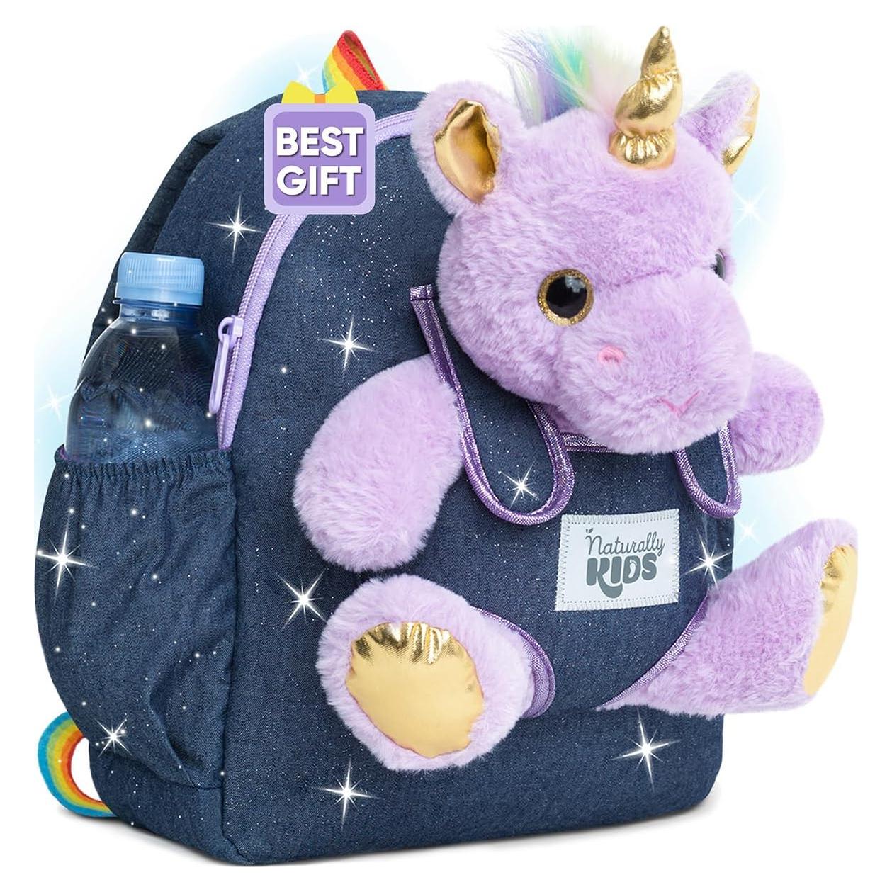 Mochila Unicornio Morado Naturally KIDS 28 cm para Niños