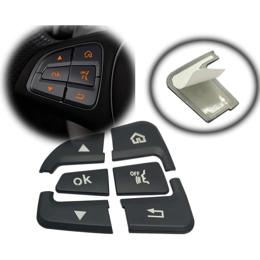 Cubierta de Sticker para Botón de Volante Mercedes Benz - Angelguoguo