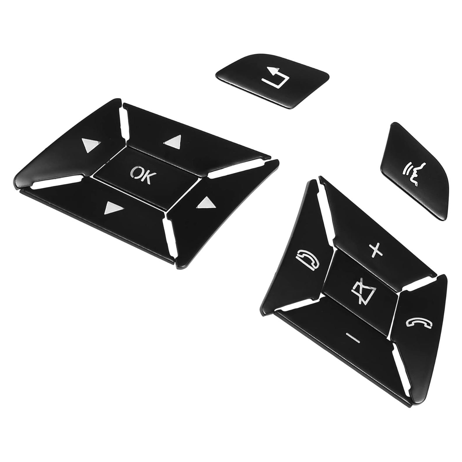 Cubiertas de Pegatinas para Botones de Volante A ABSOPRO - Negro