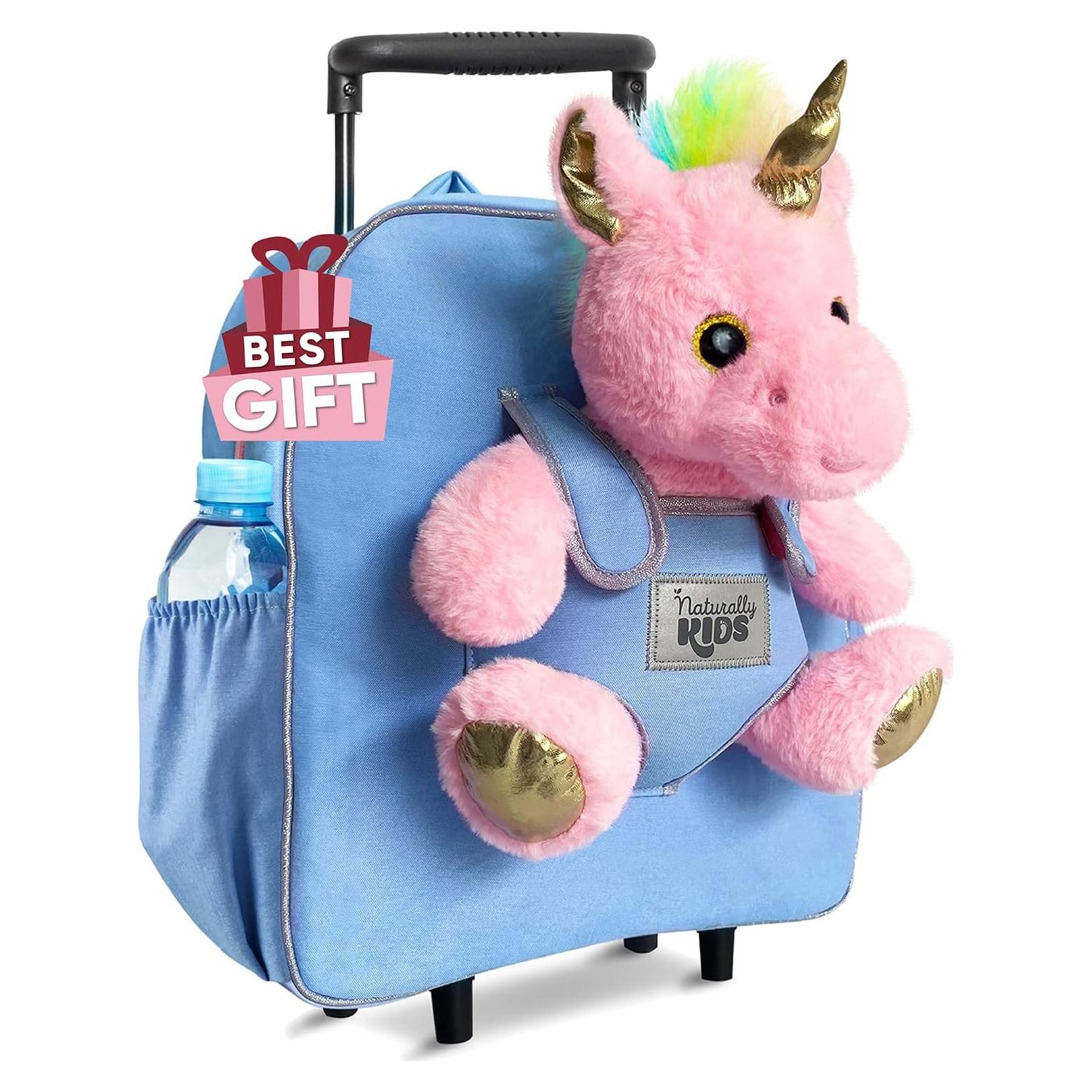 Maleta Rodante Unicornio Rosa Naturally KIDS 31.75 cm