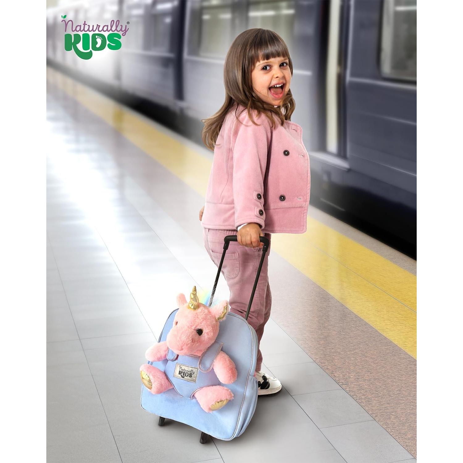 Maleta Rodante Unicornio Rosa Naturally KIDS 31.75 cm