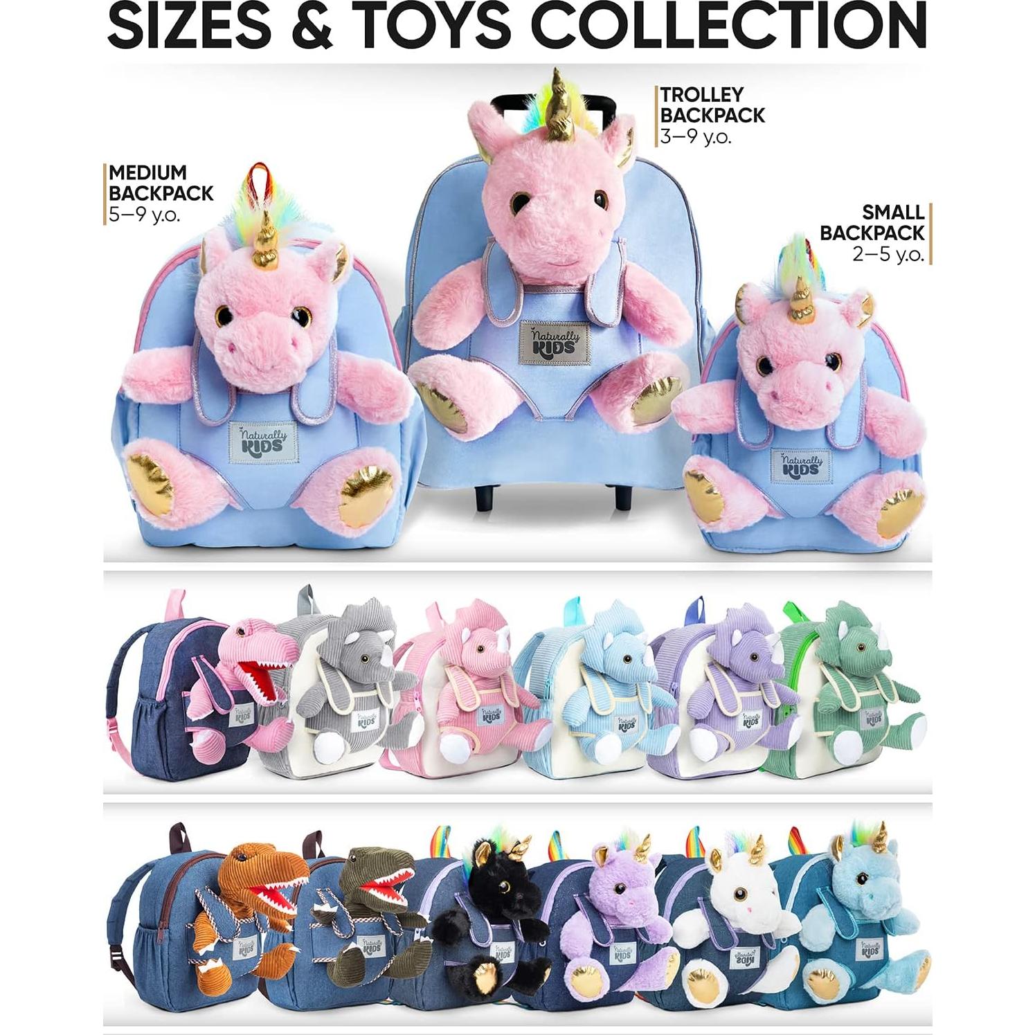 Maleta Rodante Unicornio Rosa Naturally KIDS 31.75 cm