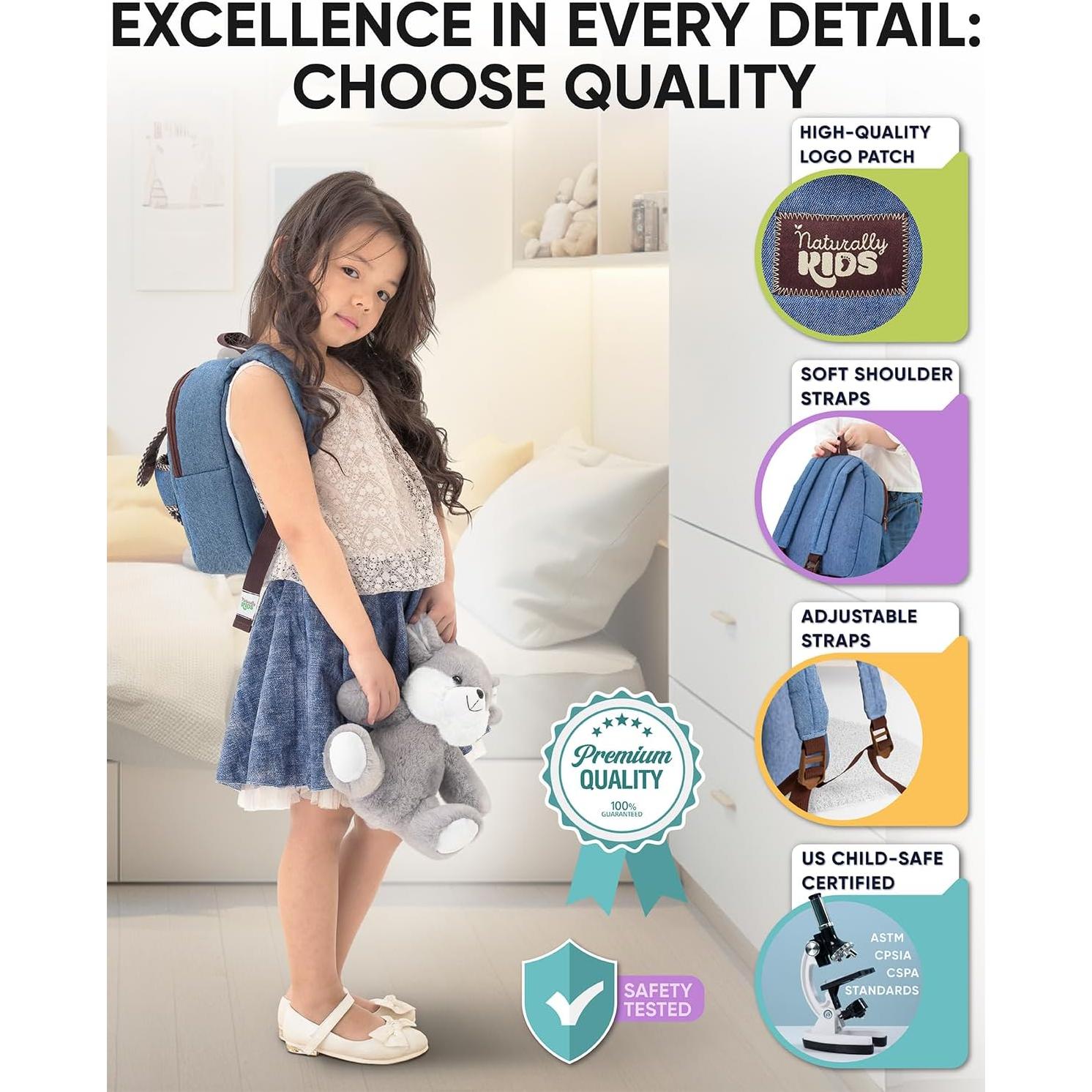 Mochila de Ratón Naturally KIDS para Niños 2-5 Años