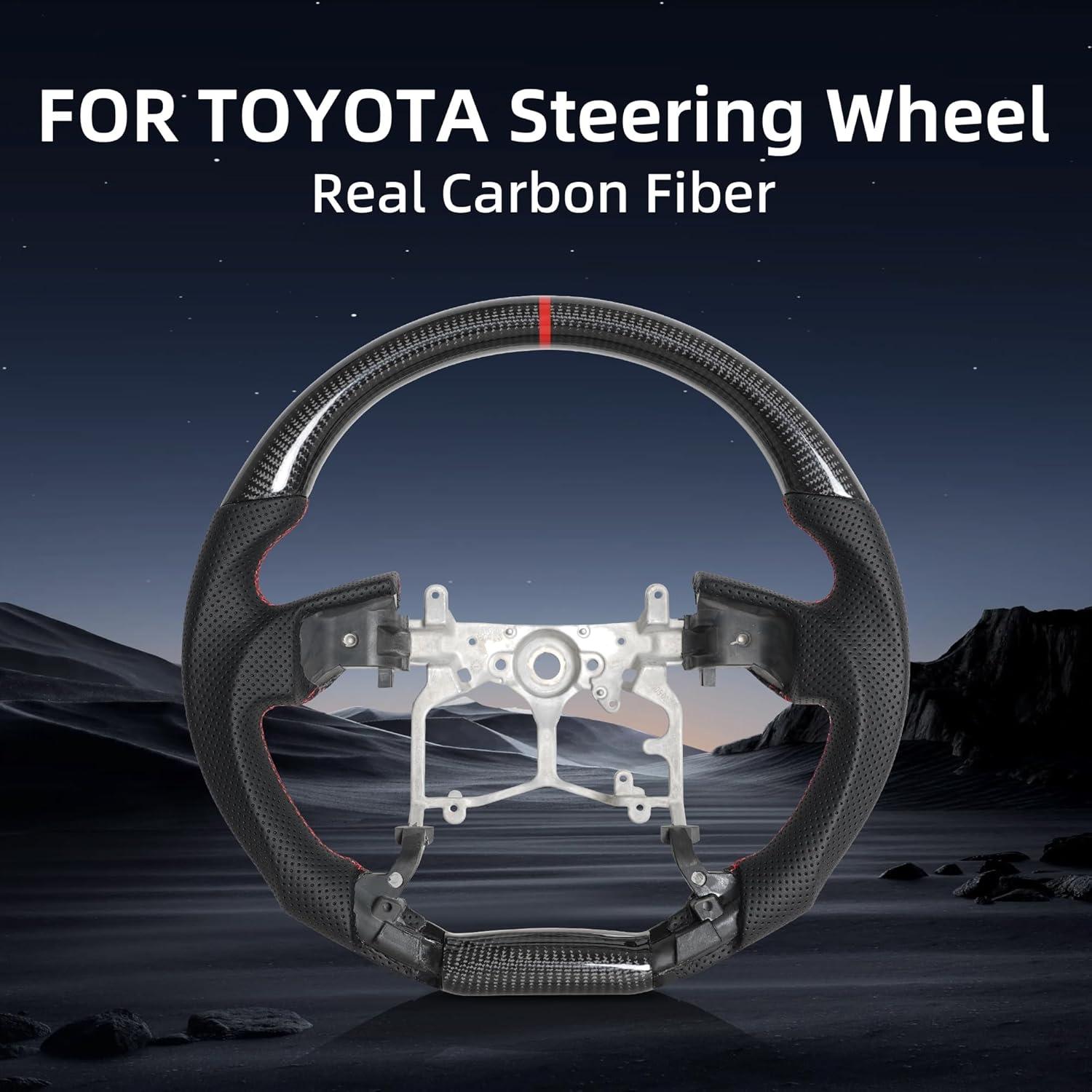 Volante de Fibra de Carbono OHC MOTORS para Toyota Prado 2010-2017