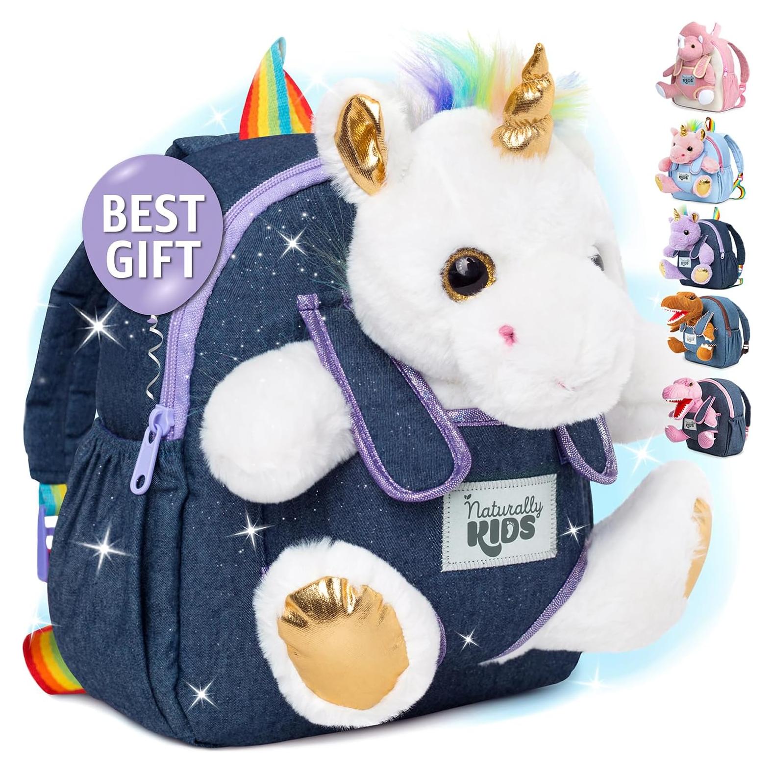 Mochila Unicornio Naturally KIDS 25,4x20,3 cm para Niñas