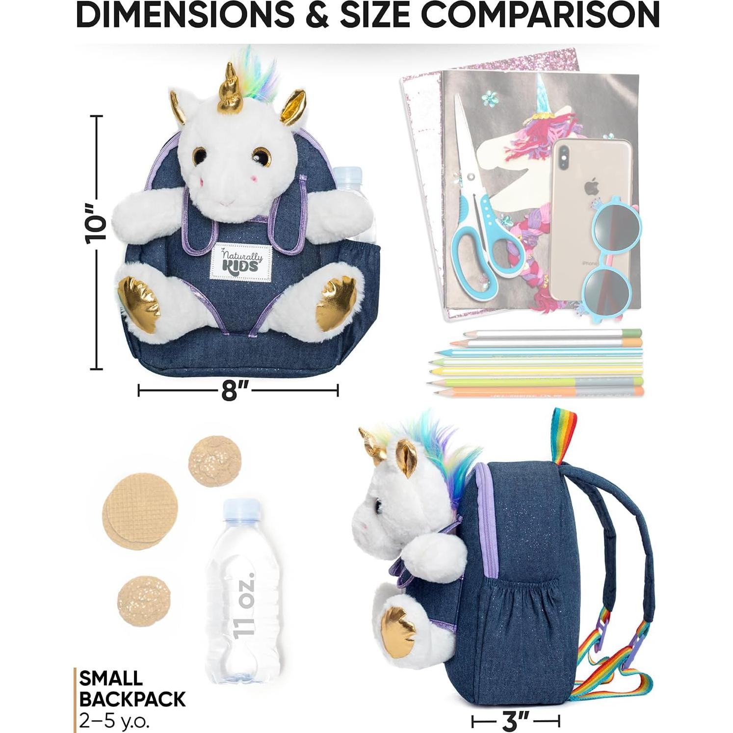 Mochila Unicornio Naturally KIDS 25,4x20,3 cm para Niñas