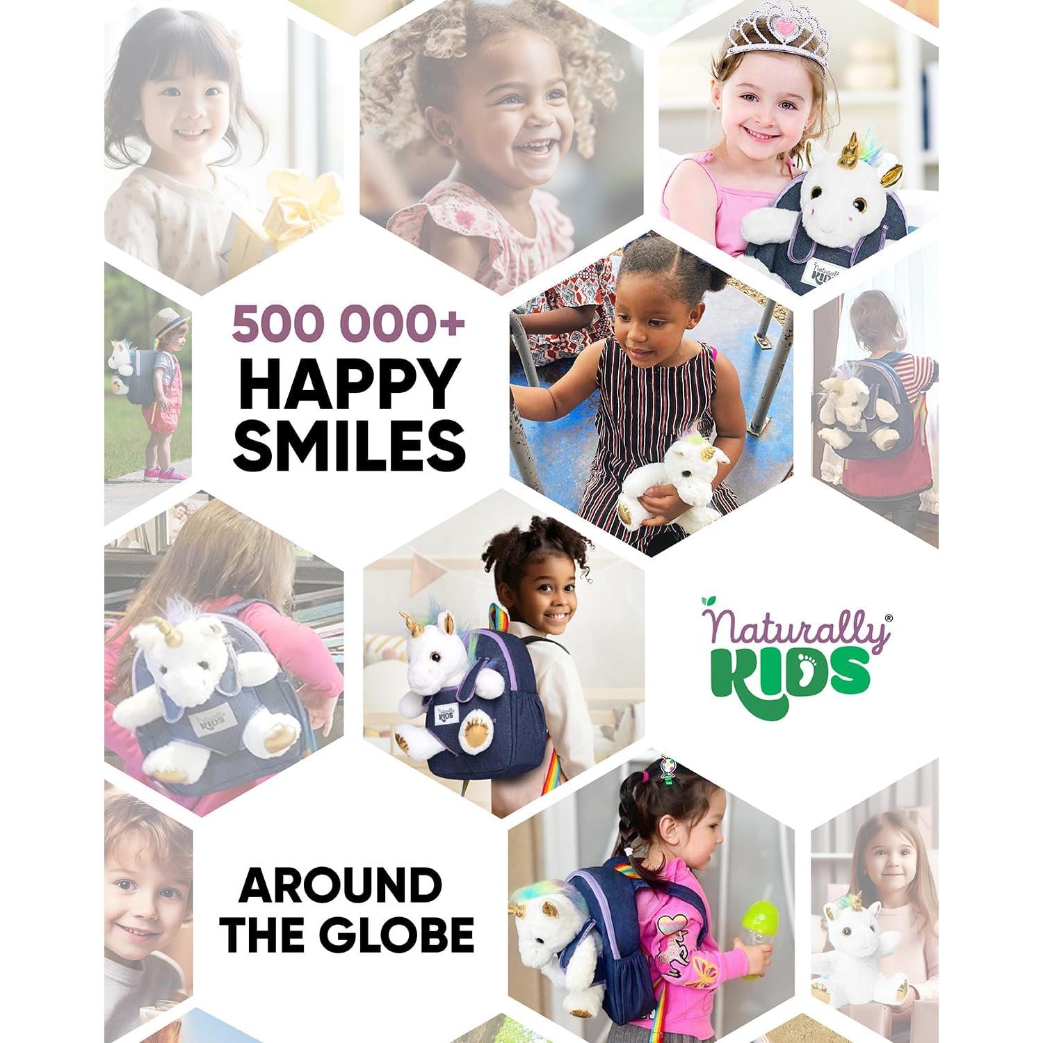 Mochila Unicornio Naturally KIDS 25,4x20,3 cm para Niñas