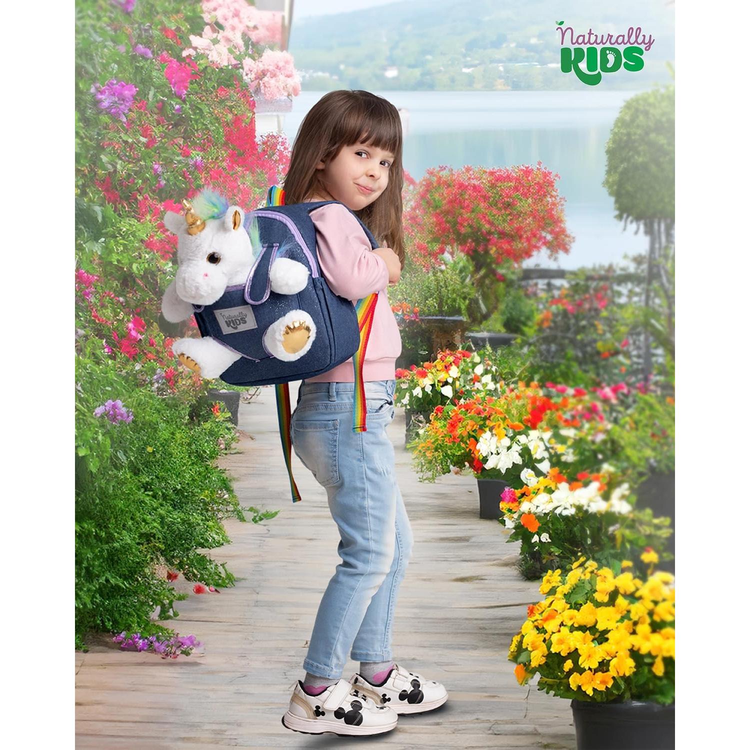 Mochila Unicornio Naturally KIDS 25,4x20,3 cm para Niñas