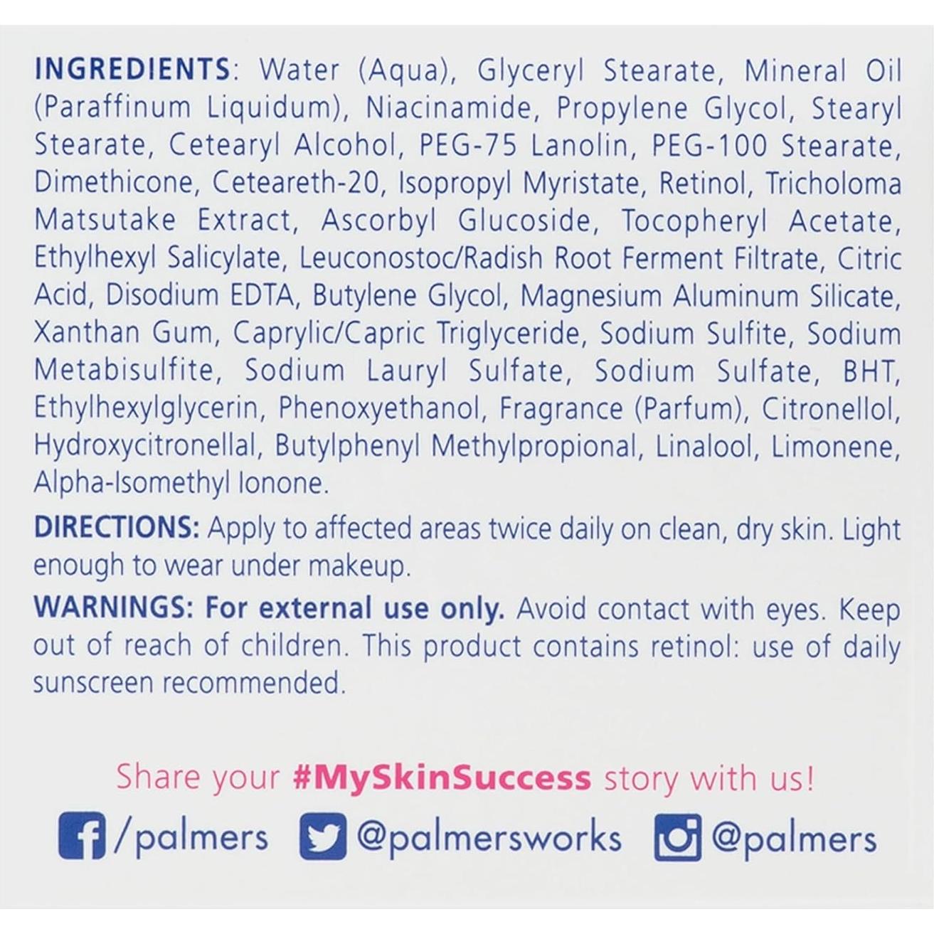 Crema Desvanecedora de Manchas Palmer's Skin Success 76g