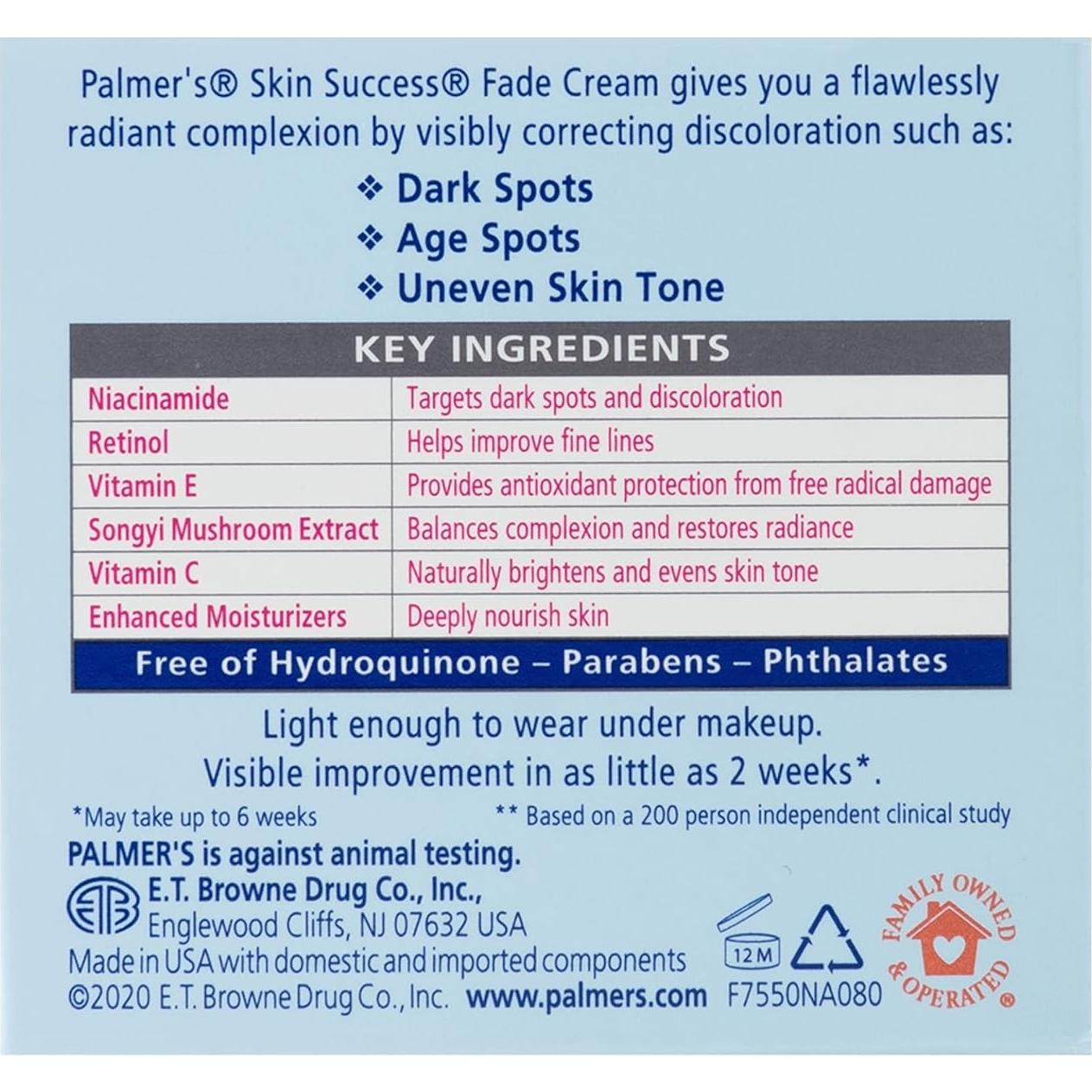 Crema Desvanecedora de Manchas Palmer's Skin Success 76g