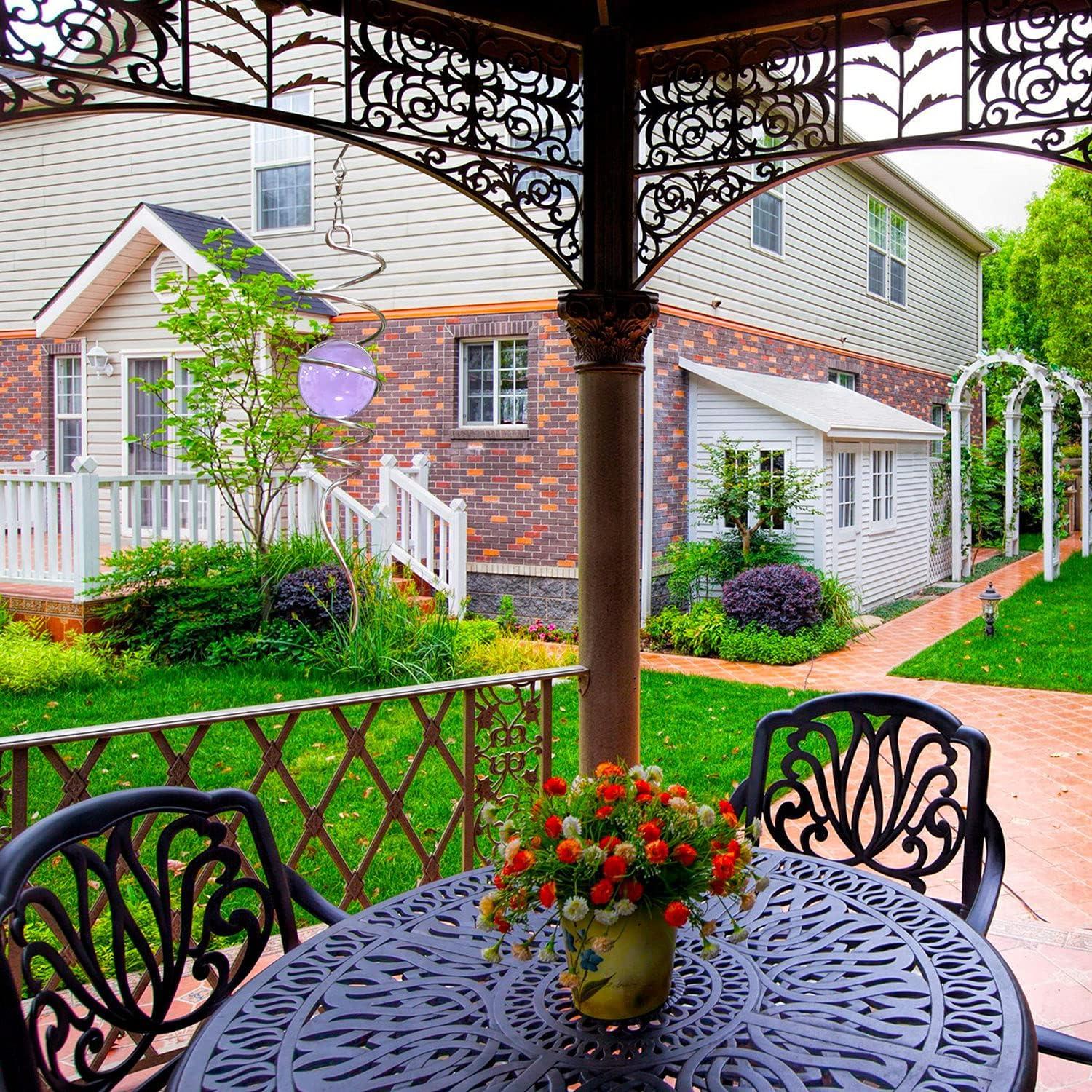 Fonmy Esfera de Observación Púrpura 2" Vidrio y 33cm Acero