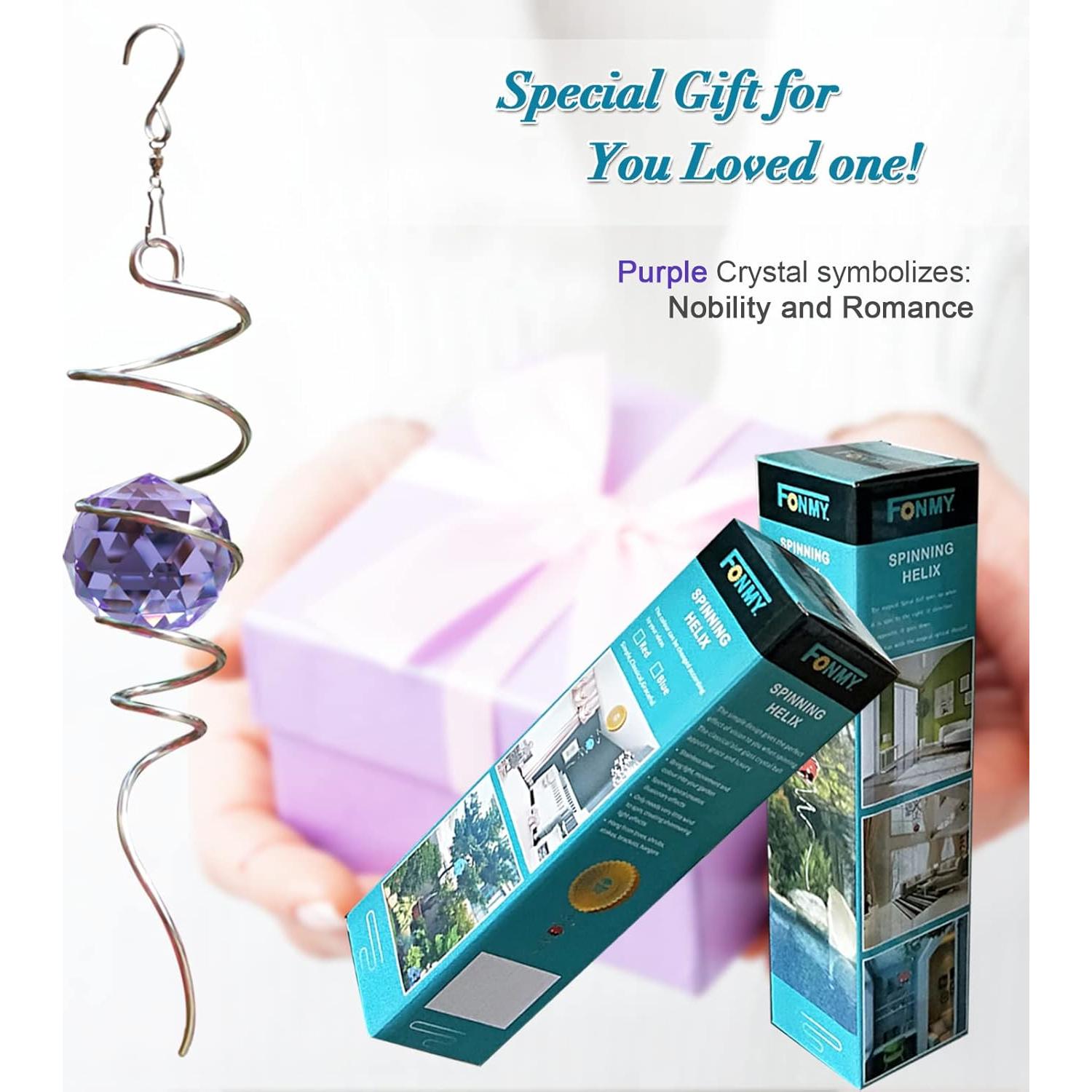 Fonmy Cazador de Sol Espiral 33 cm con Orbe de Cristal