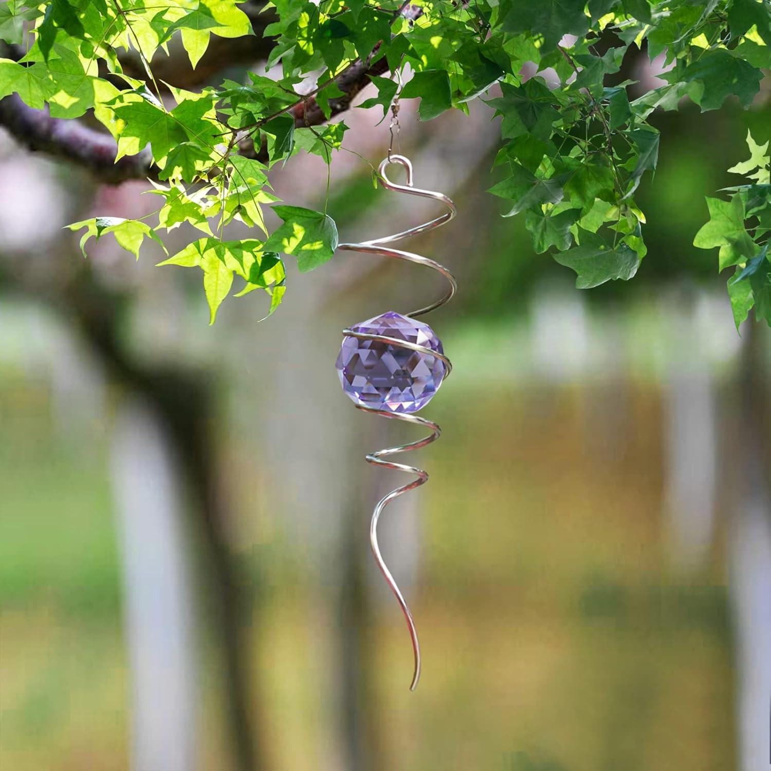 Fonmy Cazador de Sol Espiral 33 cm con Orbe de Cristal