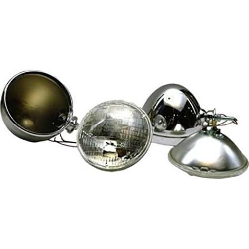 Faros Tipo Dietz Cromados Speedway Motors 17.78 cm Ajuste Universal