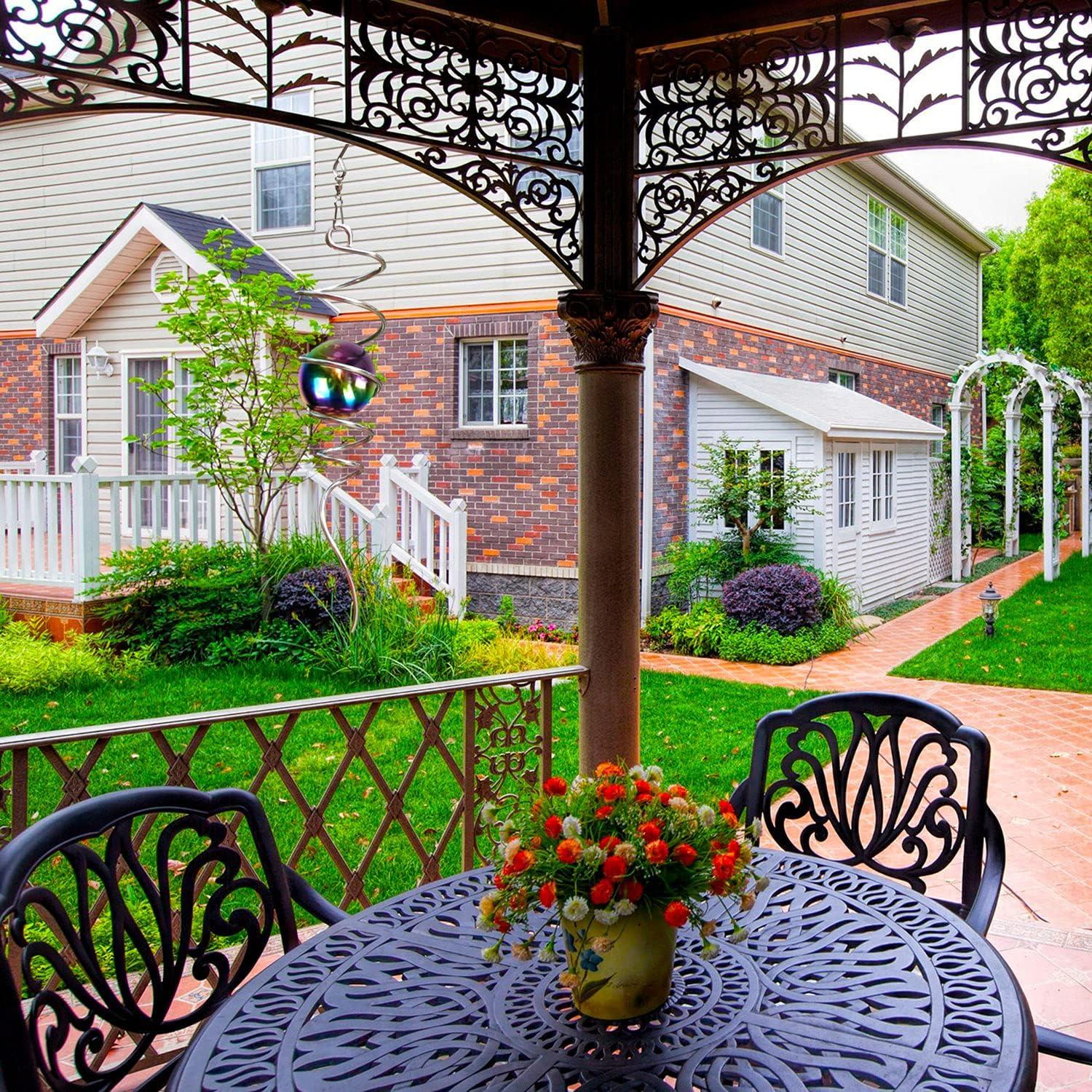 Fonmy Spinner de Viento Decorativo Espiral 33 cm Multicolor