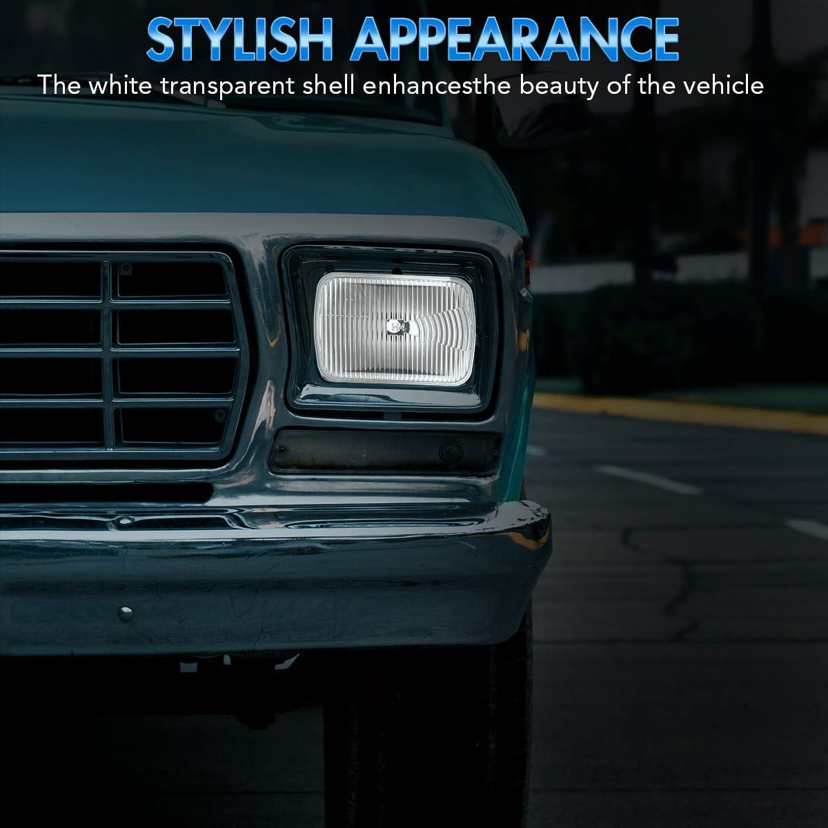 Carcasa de Faro de Cristal NSDXCT 5x7 18 cm Impermeable 2PCS