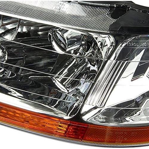 Faros LED DNA MOTORING para Honda Accord 98-02 Cromo/Ámbar