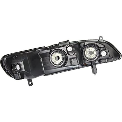 Faros LED DNA MOTORING para Honda Accord 98-02 Cromo/Ámbar