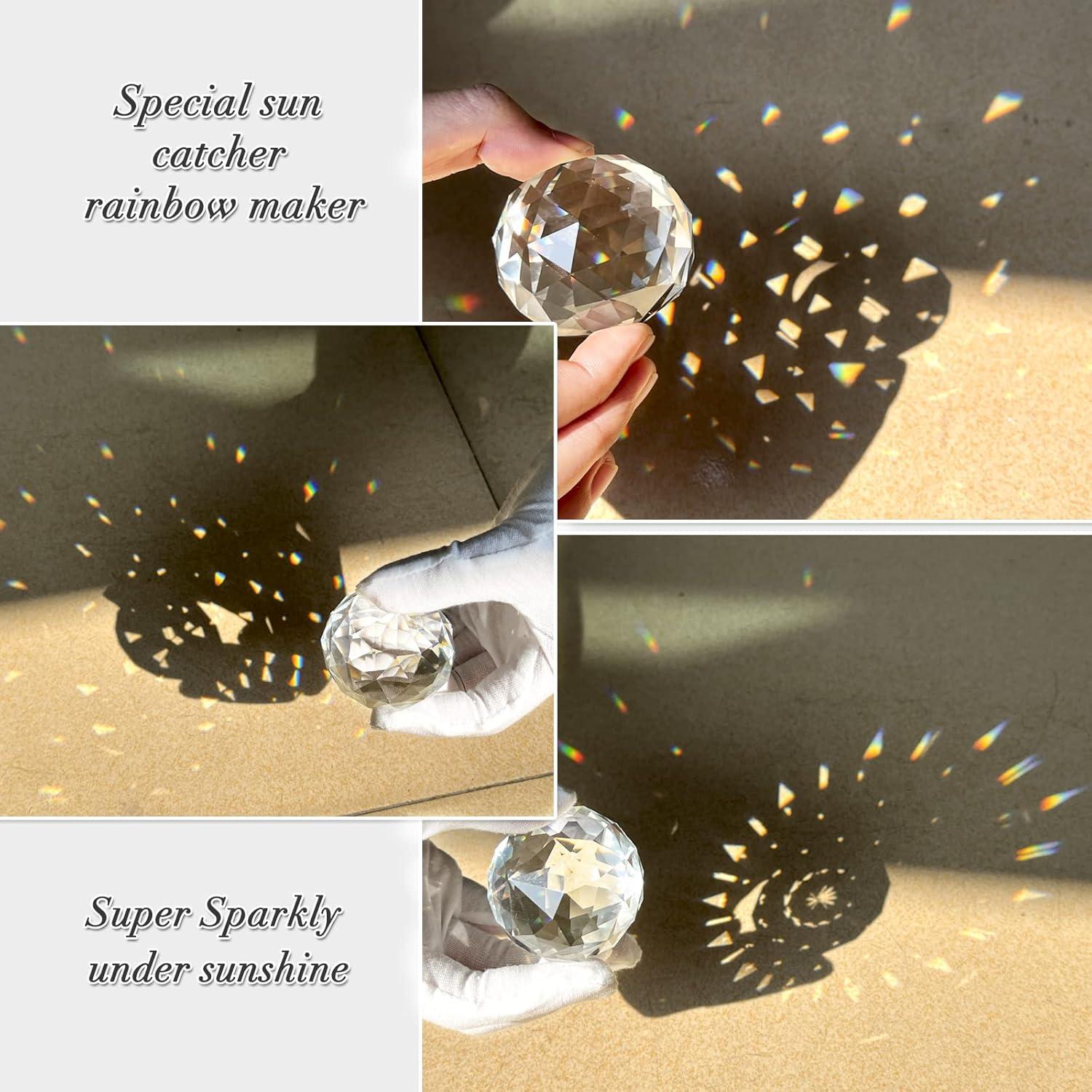 FONMY Girador Decorativo Espiral 33 cm con Orbe de Cristal