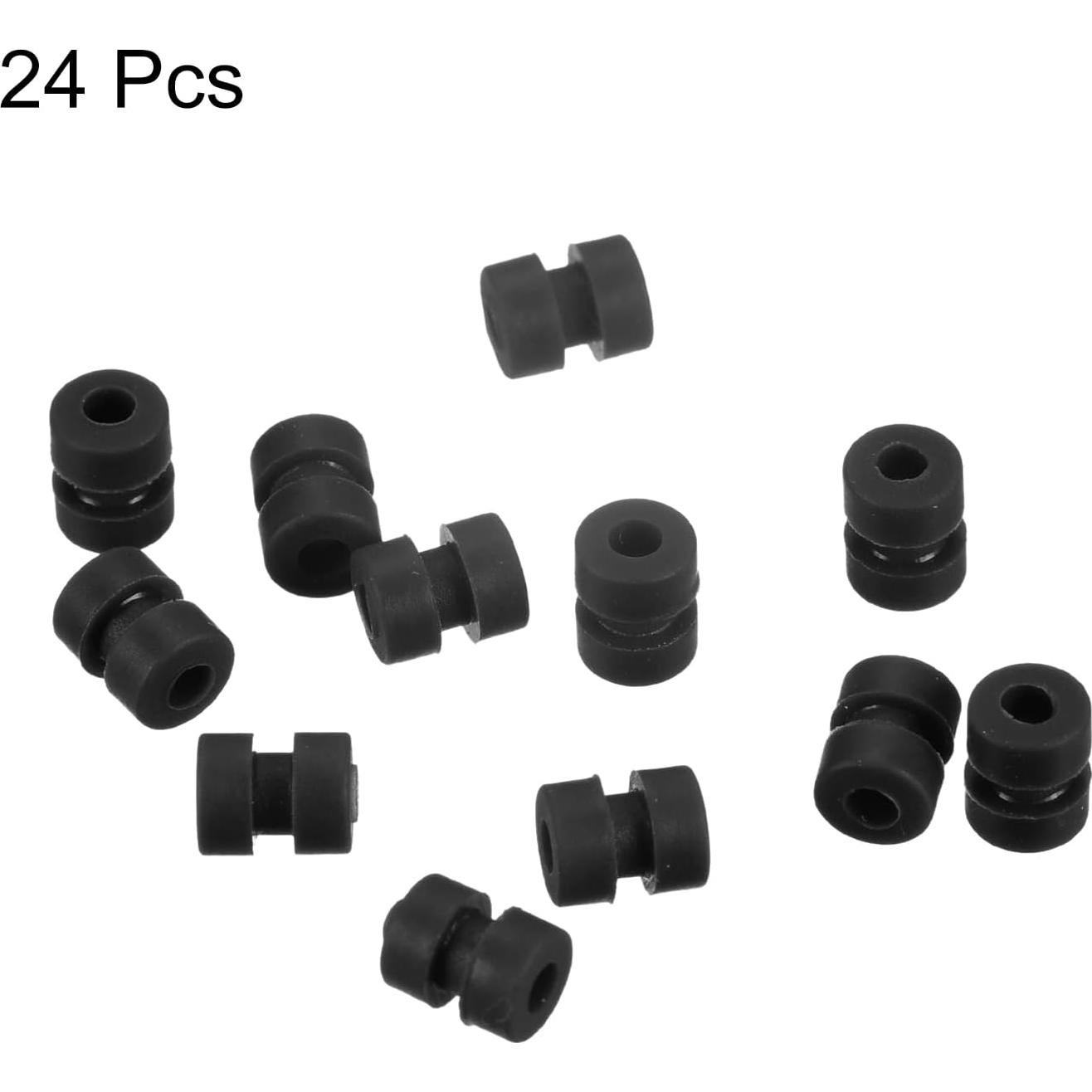 Bolas de Goma Antivibración MECCANIXITY M2x5.6mm 24 Pzas