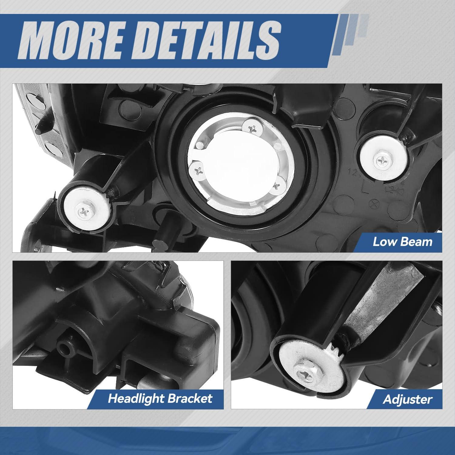 Conjunto de Faros Halógenos Auto Dynasty para Honda Accord 2003-2007